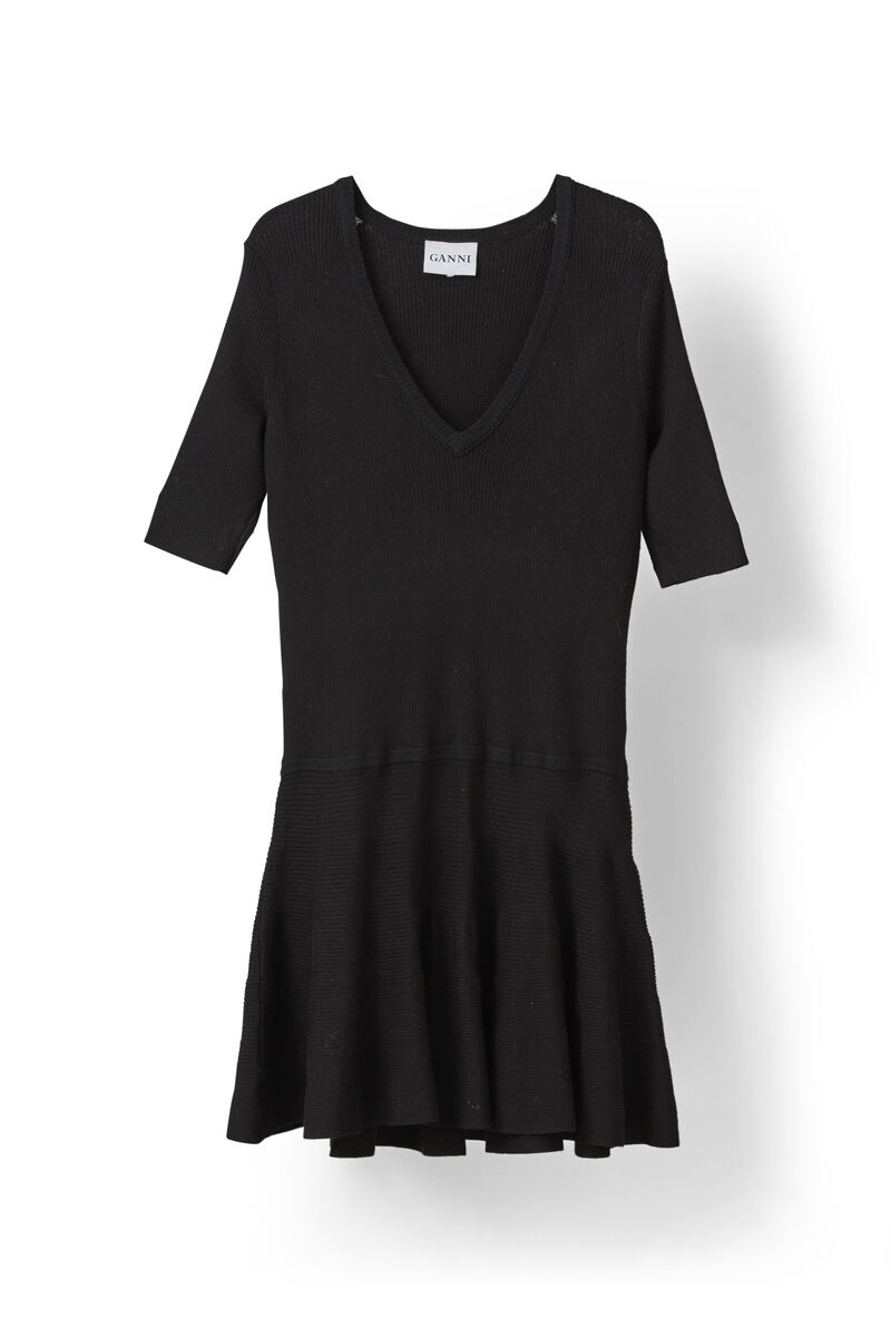 Williams Dress, in colour Black - 1 - GANNI