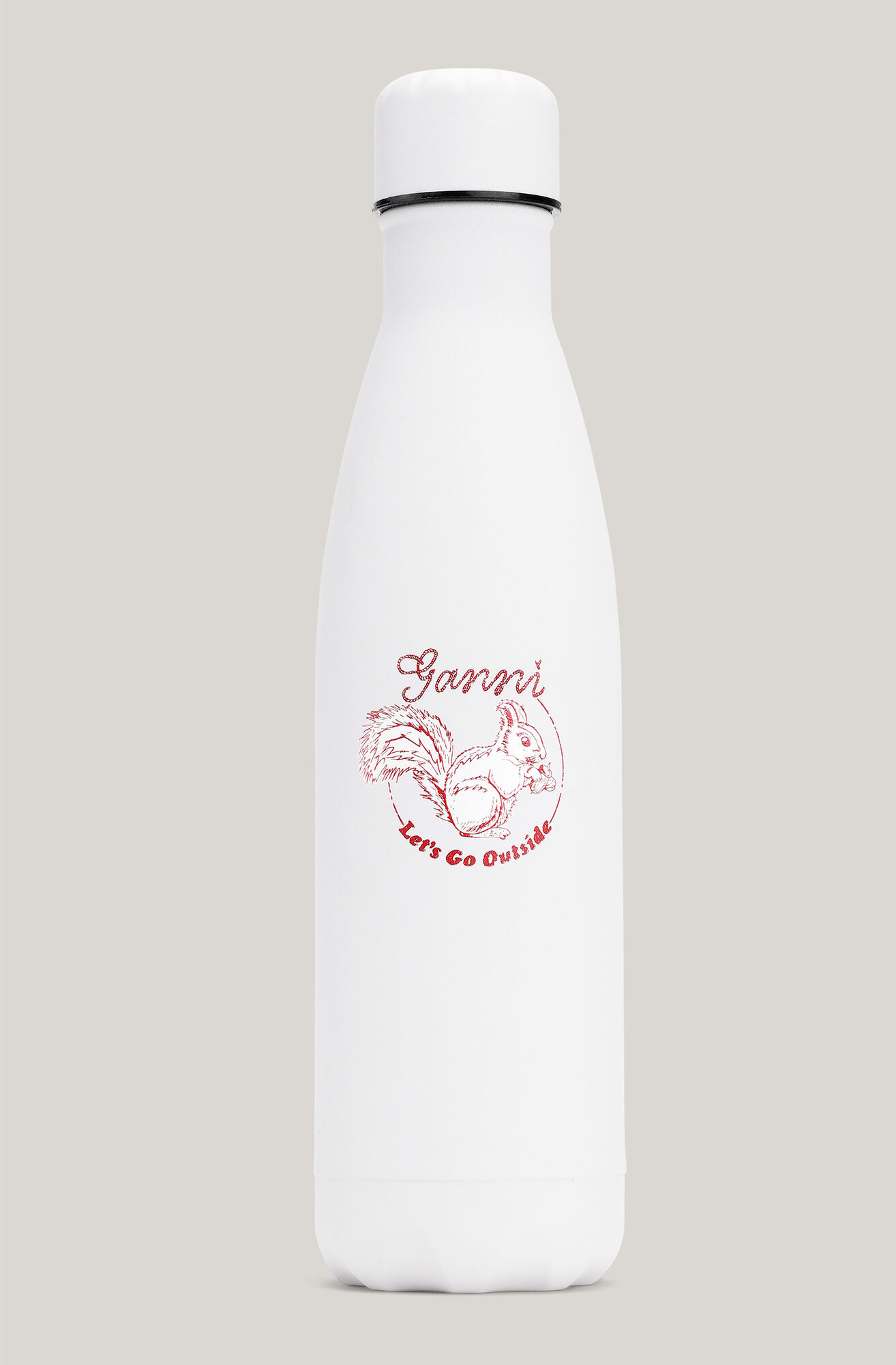Reusable Water Bottle, in colour Bright White - 1 - GANNI
