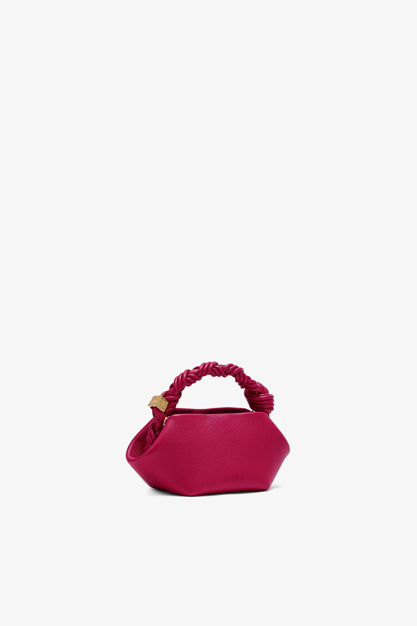 Mini Bou Bag（グレインレッド）, Recycled Polyester, in colour Persian Red - 2 - GANNI