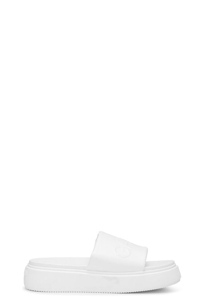 White Sporty Mix Sandal, Egret