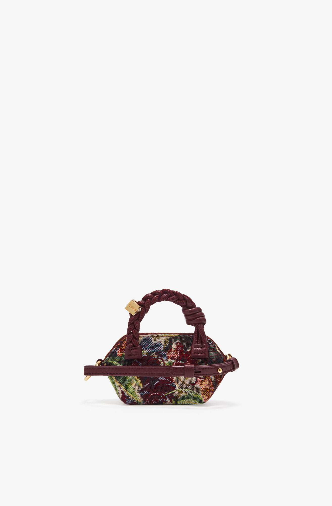Tapestry Nano GANNI Bou Bag, Acryl, in colour Tawny Port - 2 - GANNI