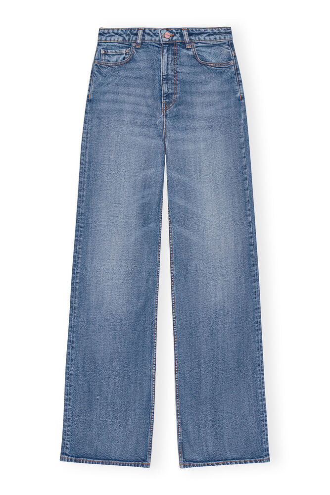 Mellomblå Andi-jeans, Mid Blue Vintage