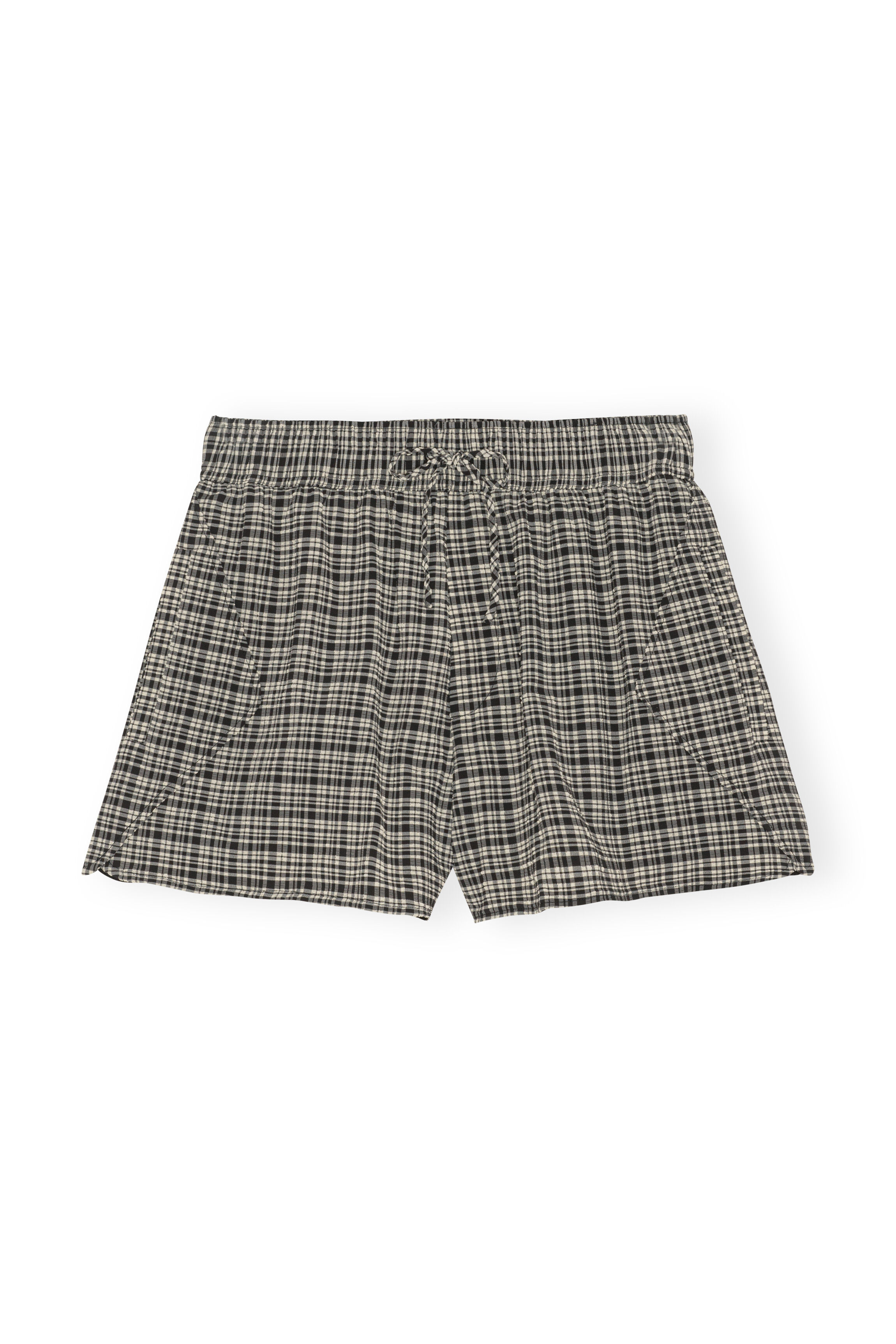 Seersucker Mini Shorts | GANNI NL
