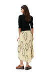 Georgette Midi Skirt, Recycled Polyester, in colour Floral Shadow Flan - 2 - GANNI