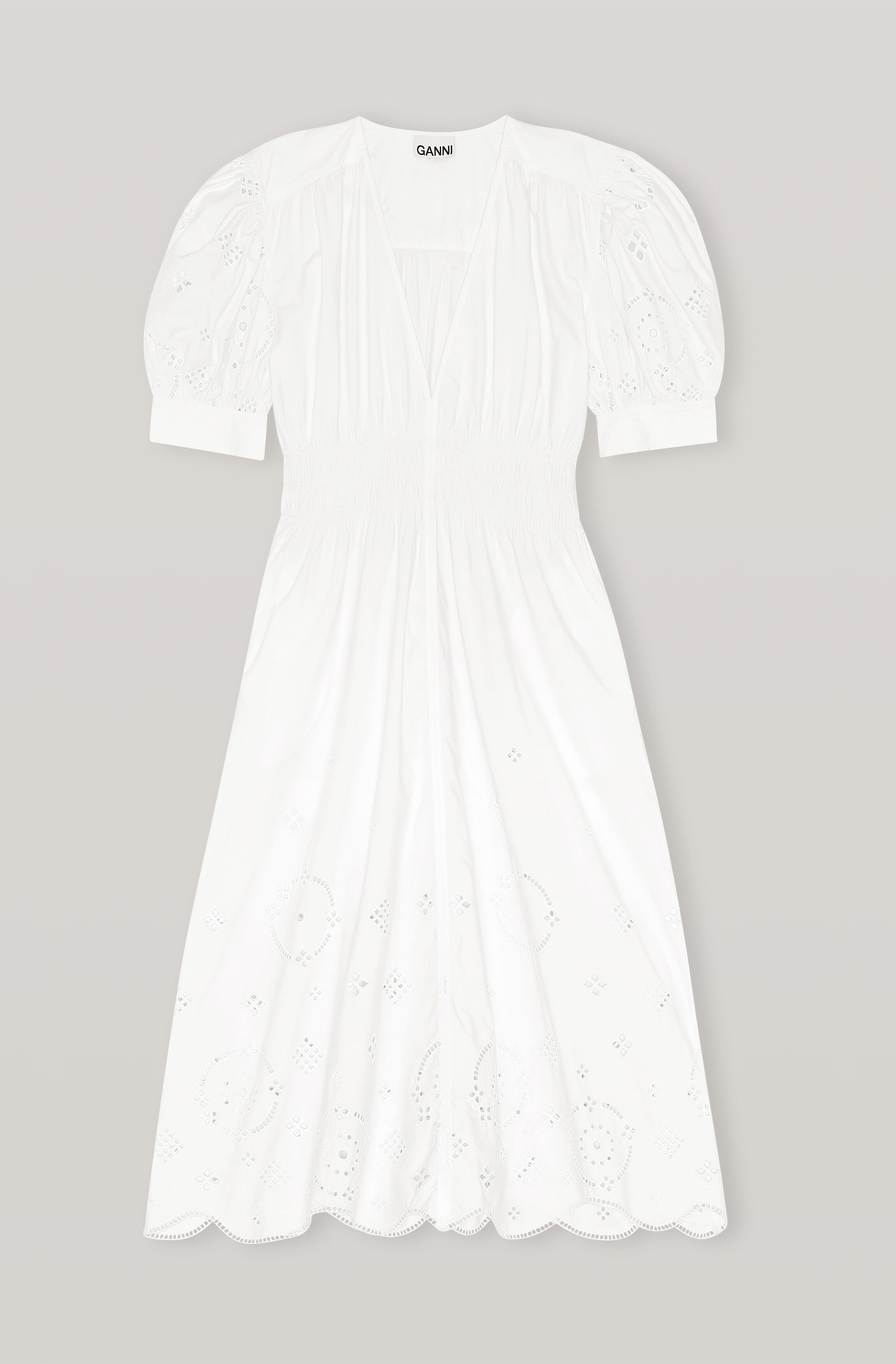 ganni long sleeve dress