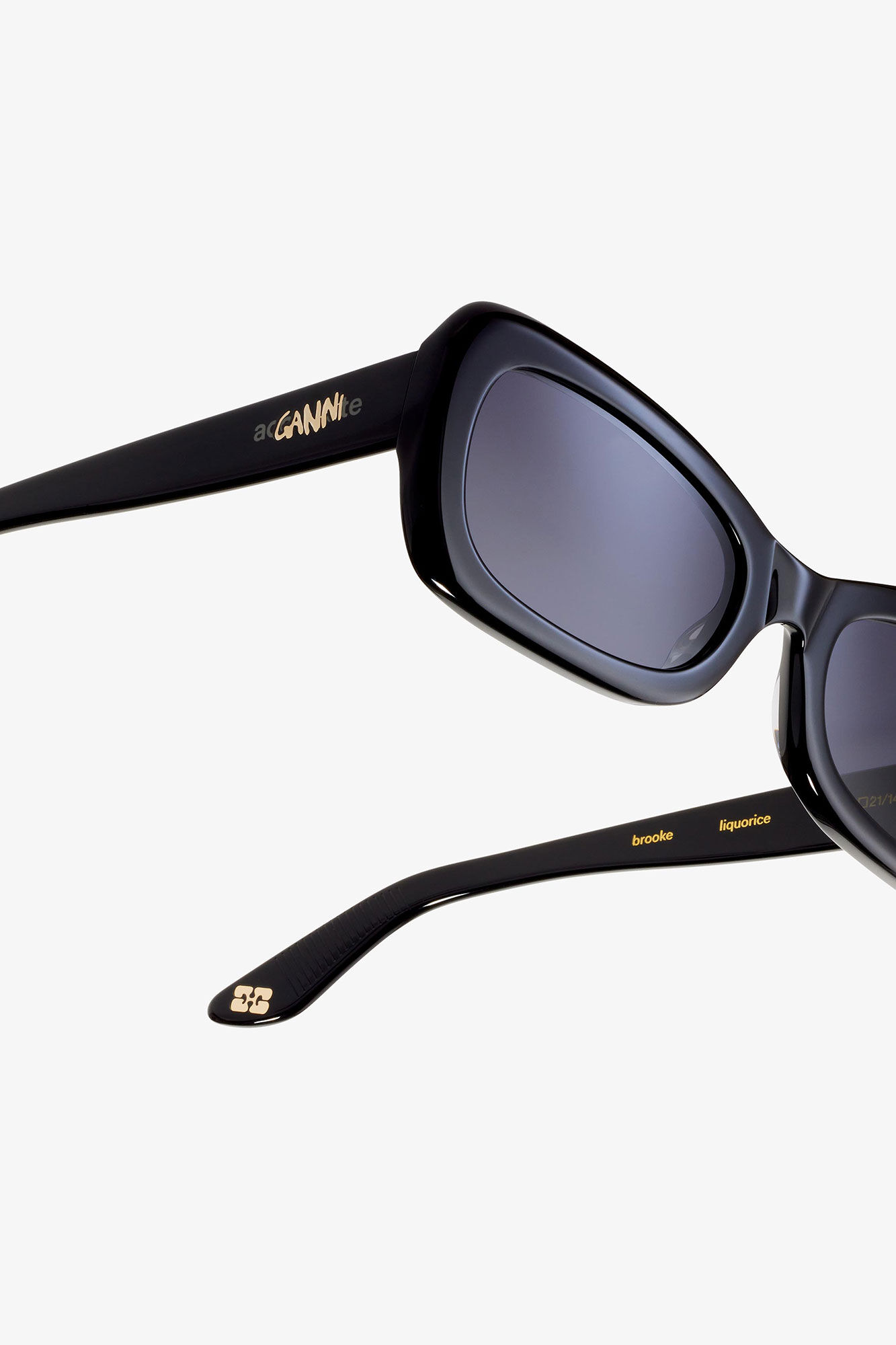 GANNI x Ace & Tate Brooke Sunglasses, Acetate, in colour Black - 4 - GANNI