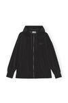 Tech Fabric Jacket, Nylon, in colour Black - 1 - GANNI