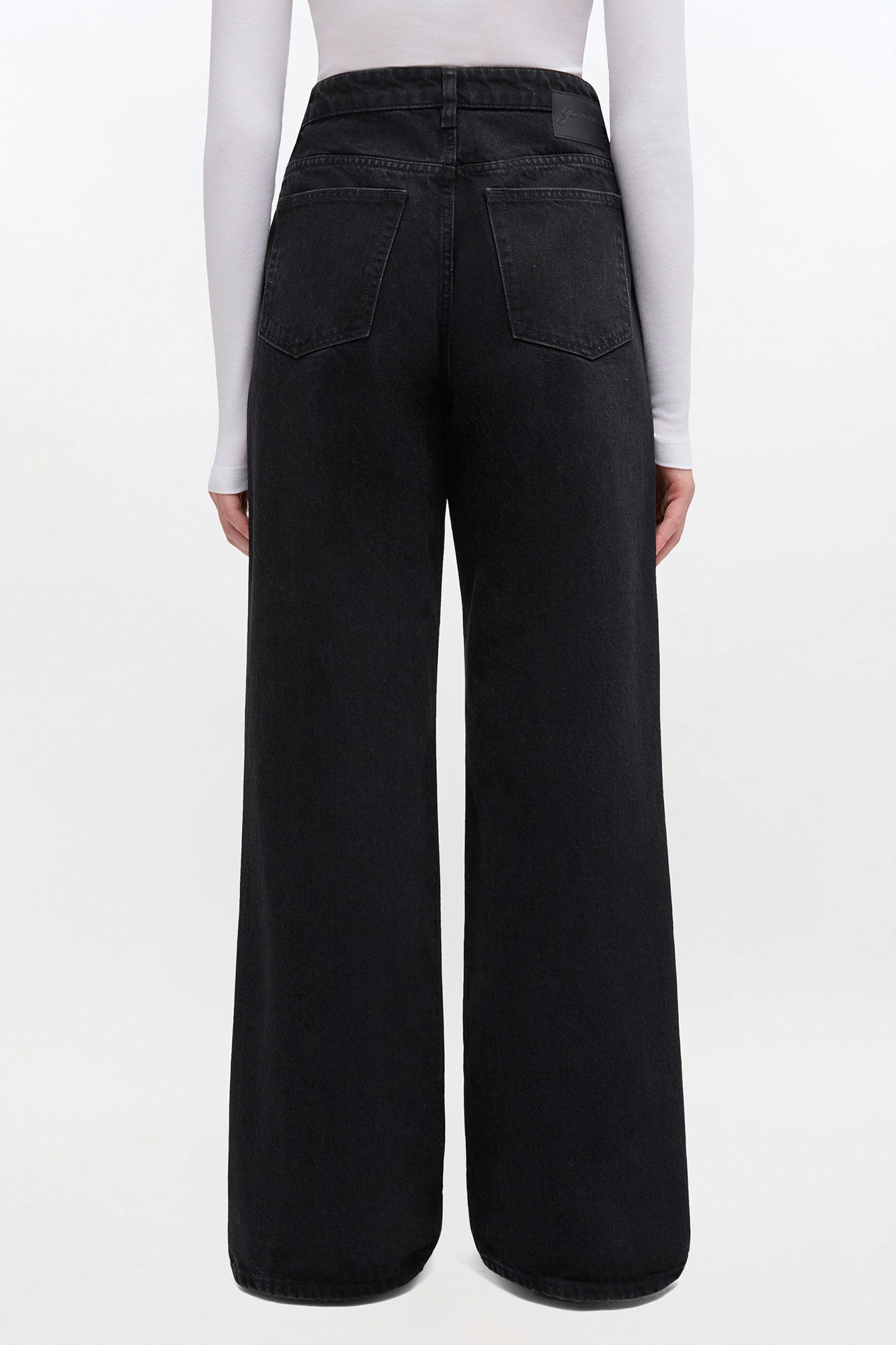 Black Izey Jeans, in colour Black Washed - 3 - GANNI