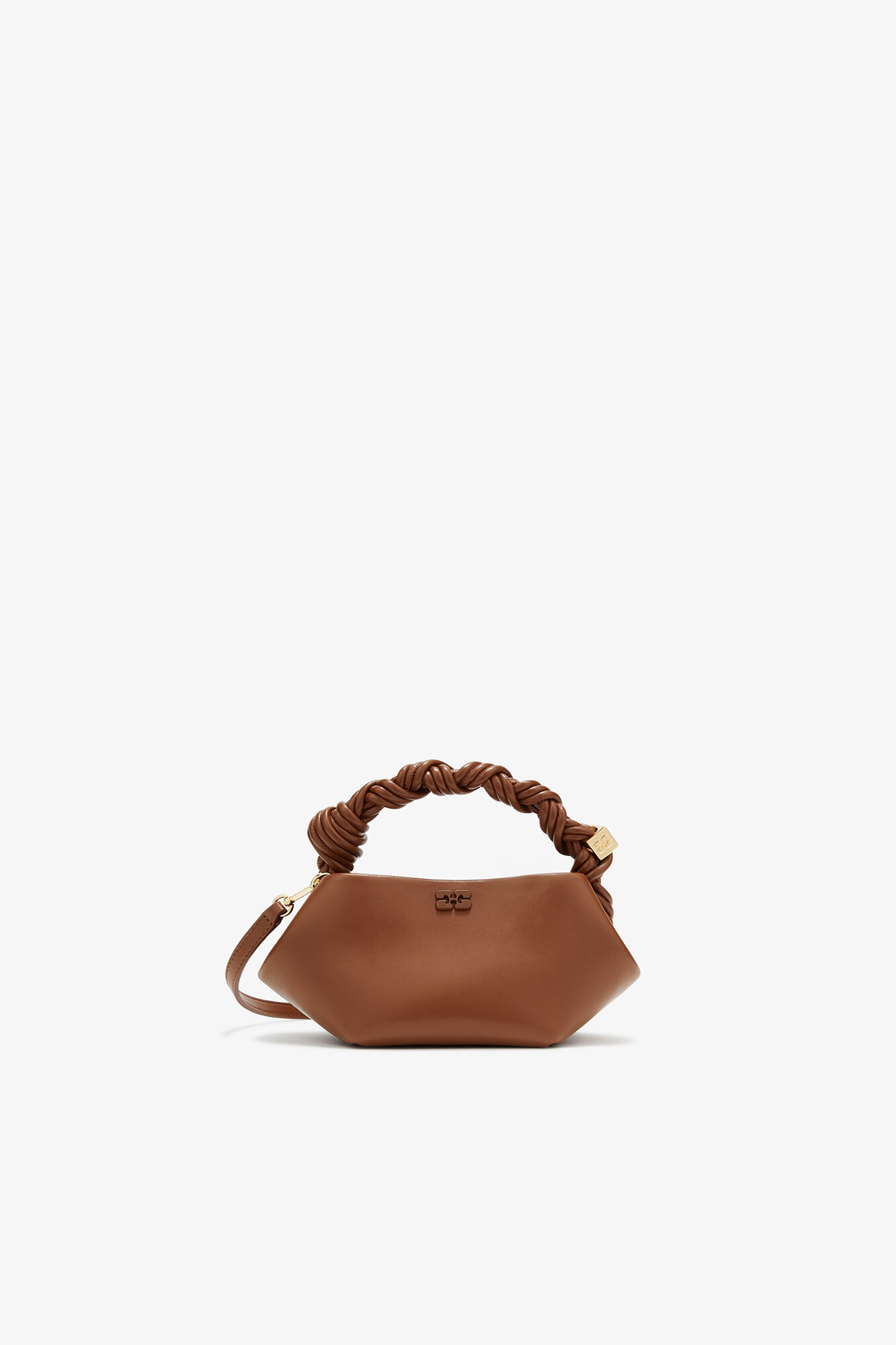 Ganni Women's Sorrel Horse Mini Bou Bag In Brown