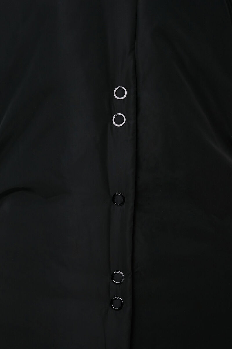 Lätt vadderad kappa, Recycled Polyester, in colour Black - 6 - GANNI