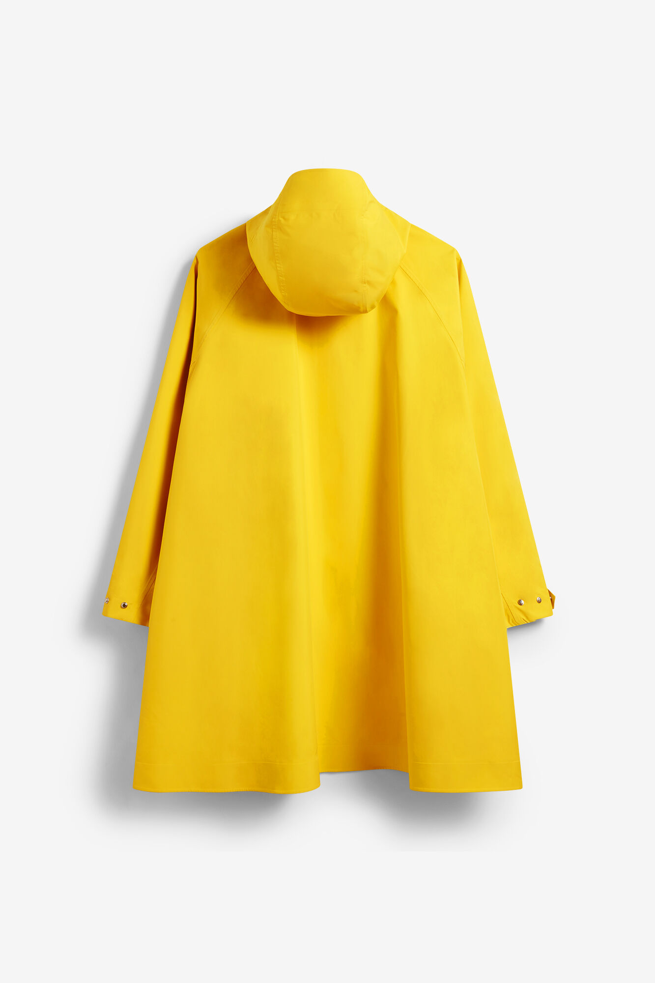 Poncho aus 10K wasserfestem Shell-Material, Recycled Polyester, in colour Lemon - 2 - GANNI