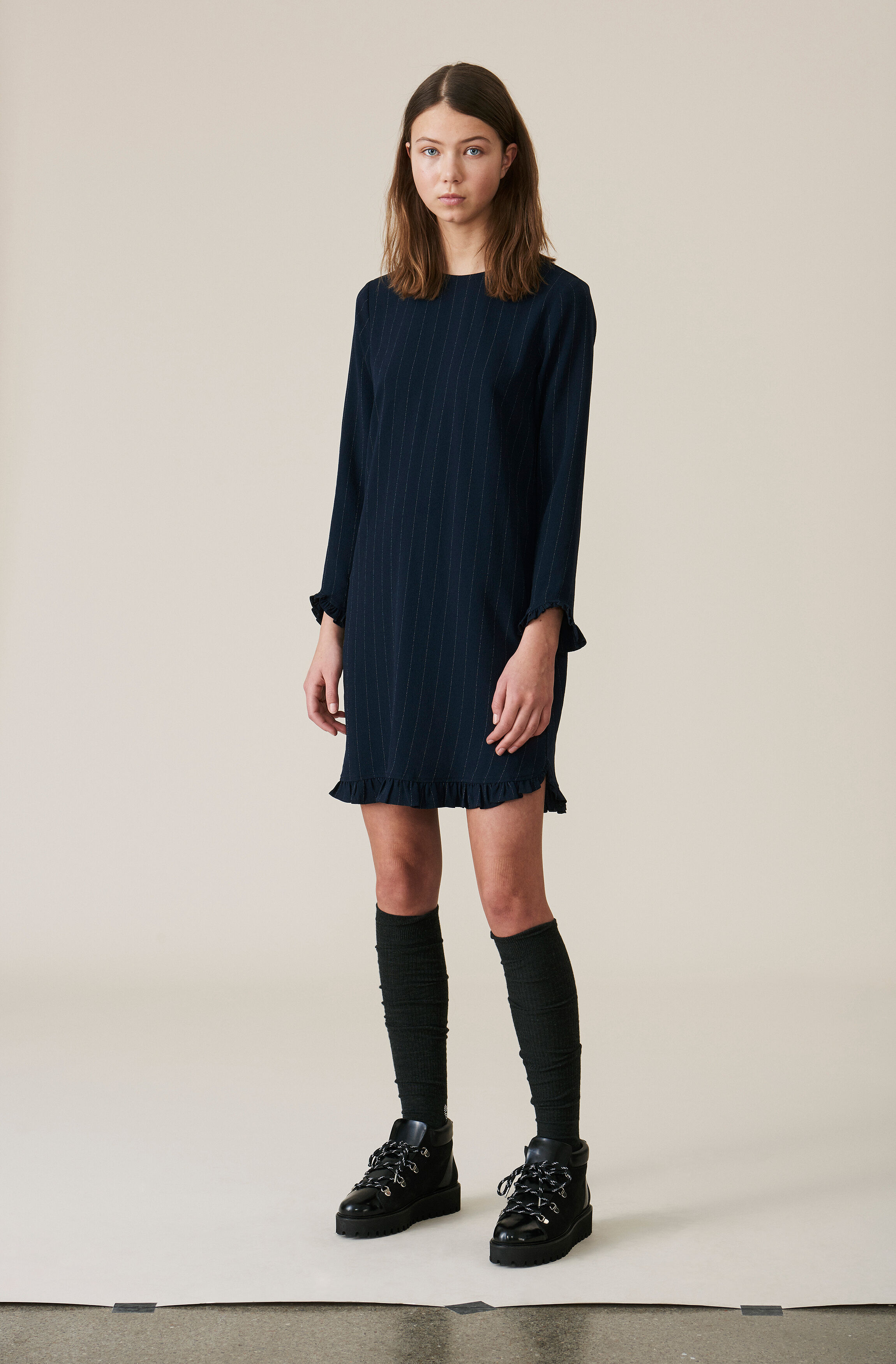 Ganni Heavy Crepe Dress Hot Sale, 58 