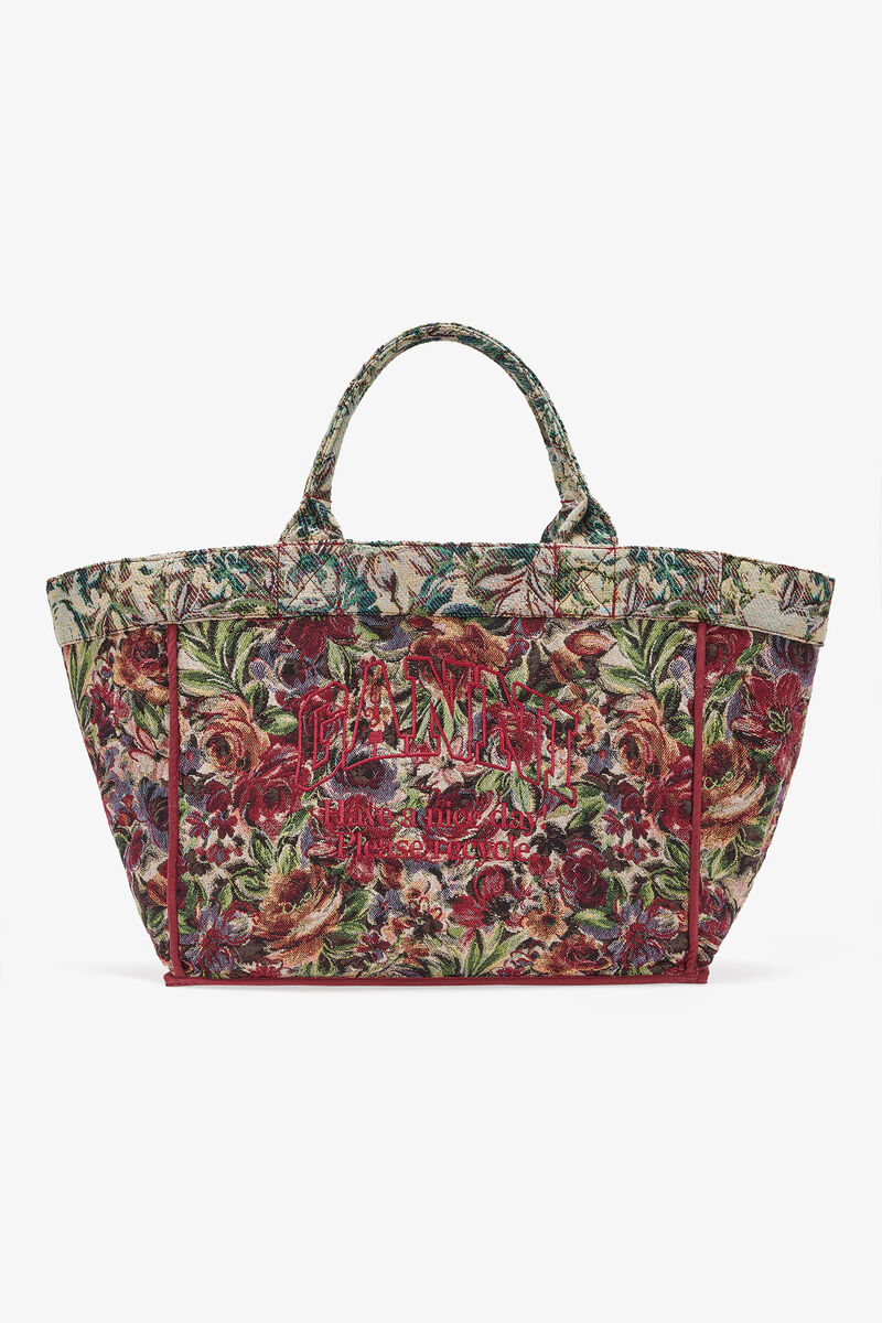 Tapestry XXL Tote, Acryl, in colour Jadeite - 4 - GANNI