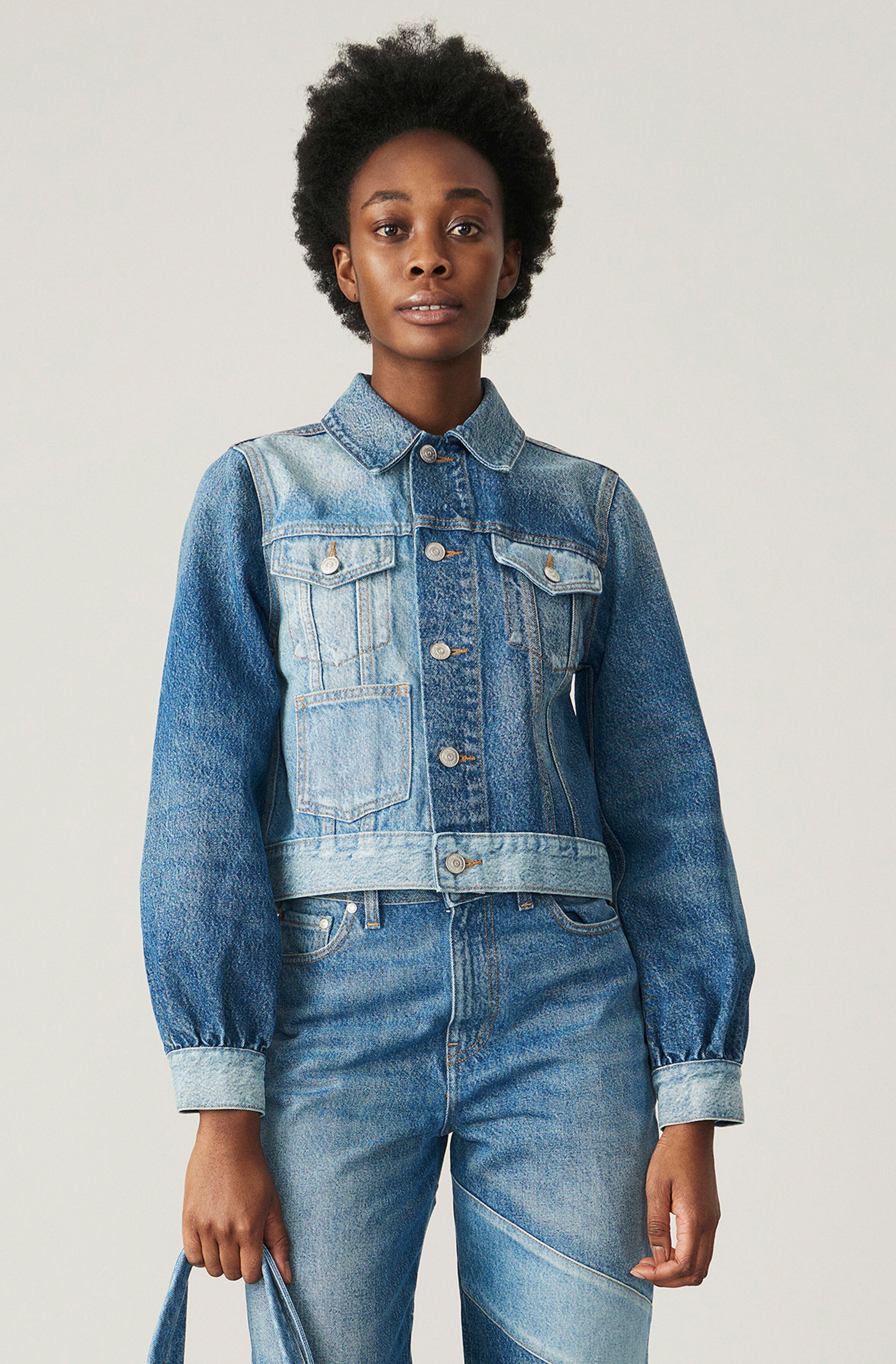 cropped denim jacket pull and bear