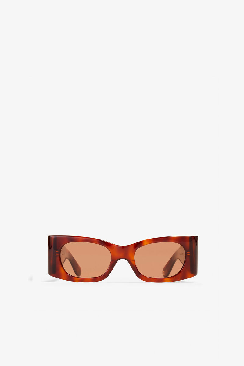 GANNI x Ace & Tate Tiger's Eye Kayla Sunglasses, Acetate, in colour Tiger's Eye - 3 - GANNI