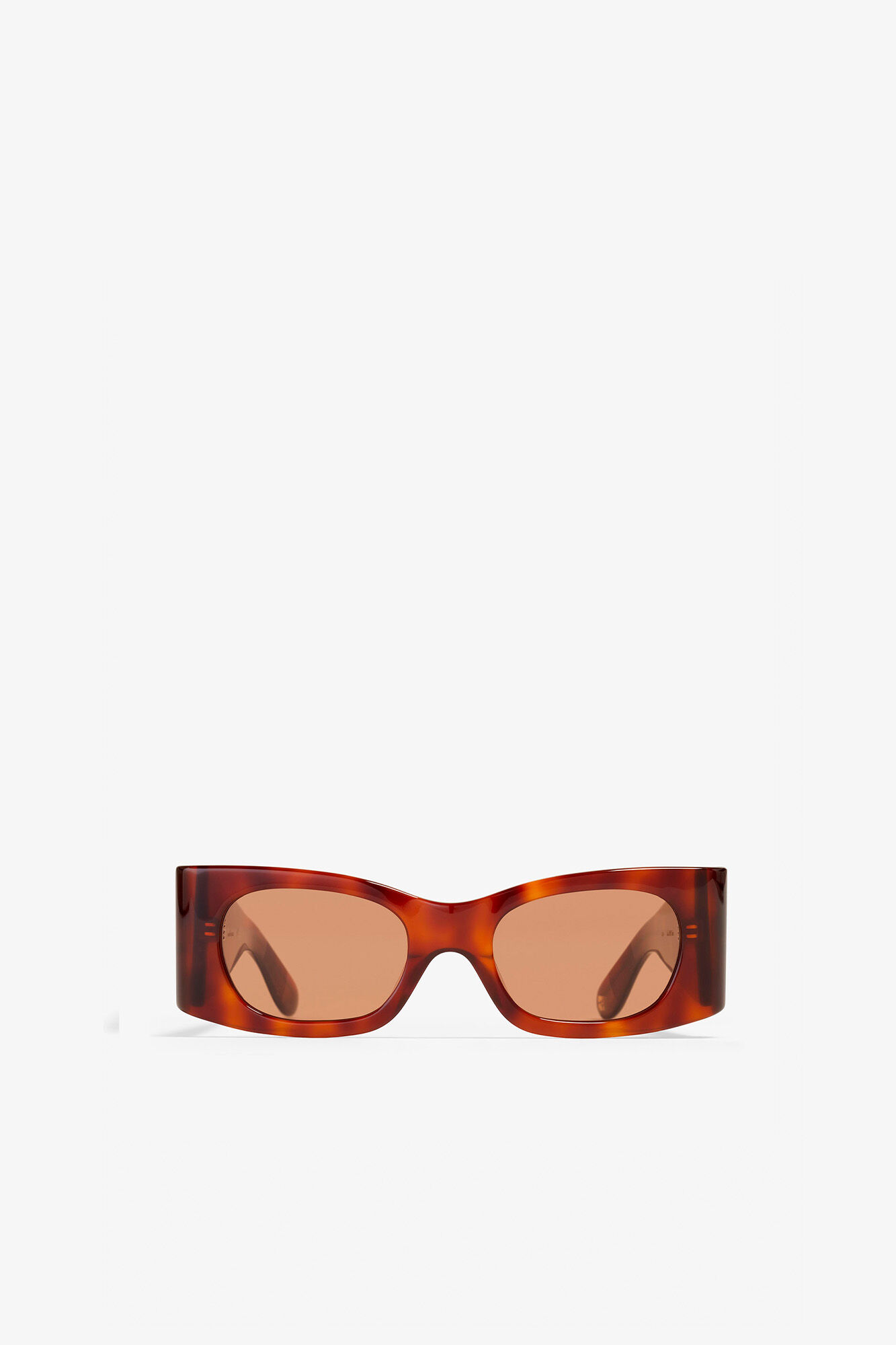 GANNI x Ace & Tate Tiger's Eye Kayla Sunglasses, Acetate, in colour Tiger's Eye - 3 - GANNI