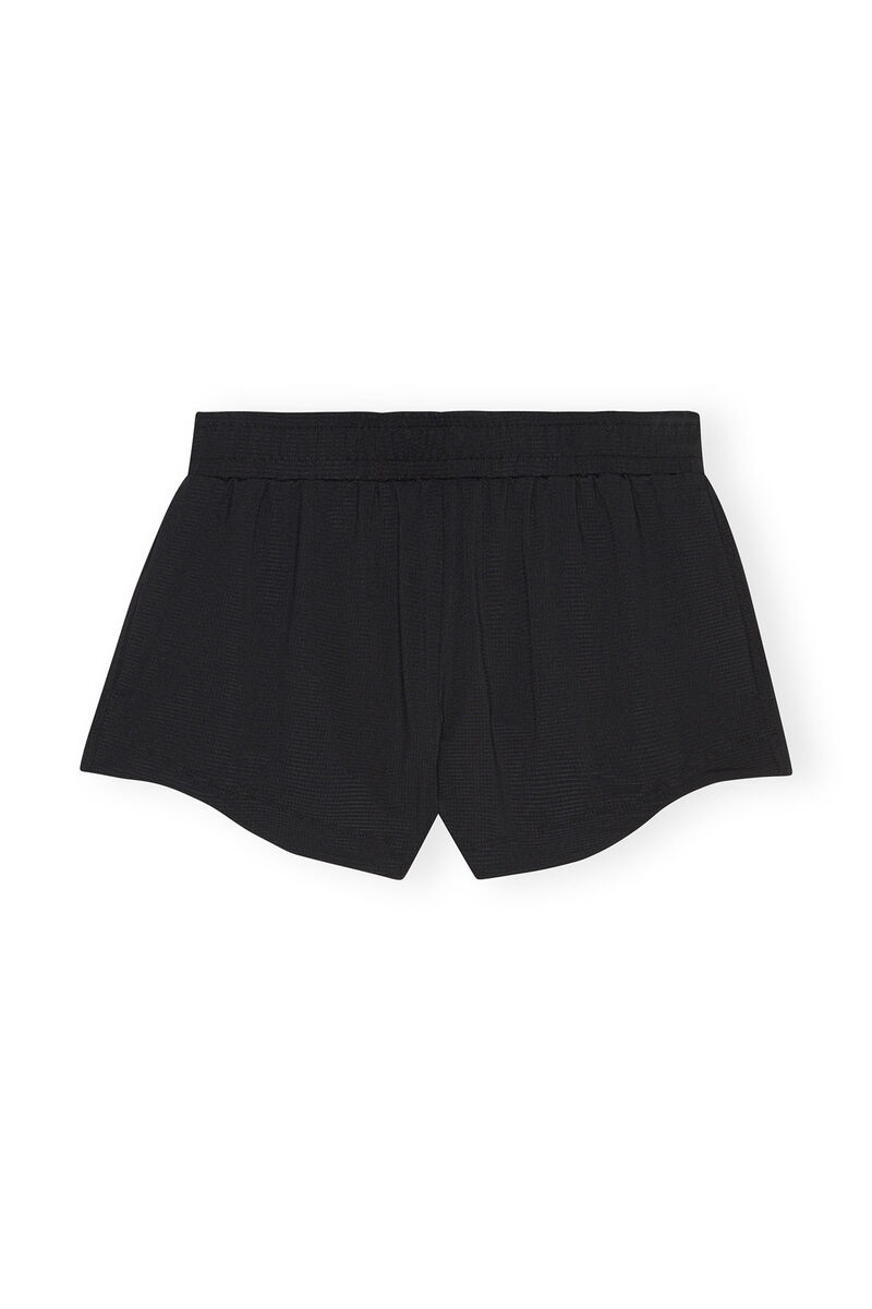 Active Mesh Shorts, Elastane, in colour Black - 3 - GANNI