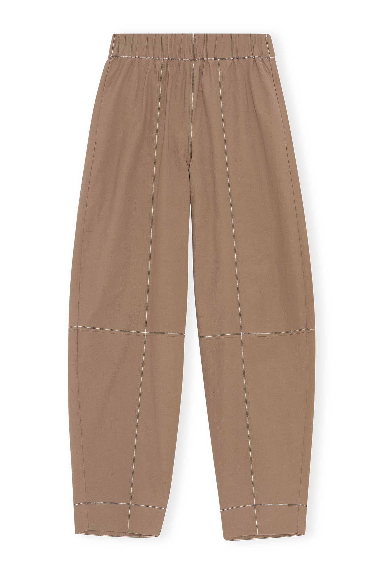 Fossil Cotton Crepe Pants | GANNI US