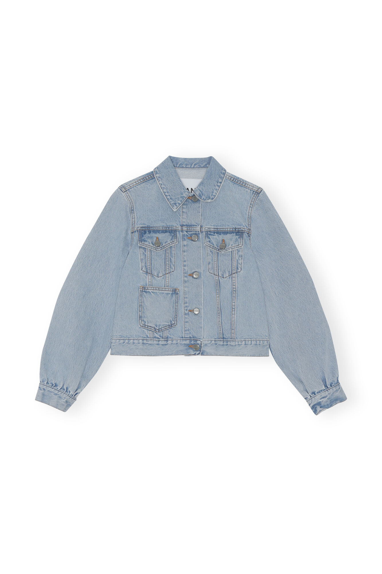 Rigid Denim Rigid Denim Camy, Cotton, in colour Light Blue Stone - 1 - GANNI