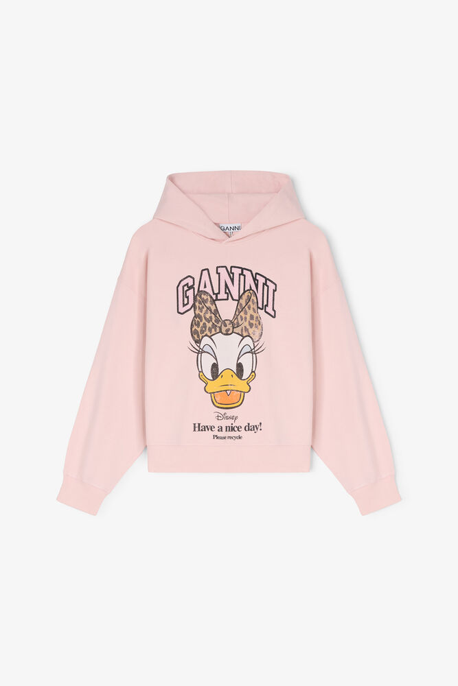 Daisy Duck Pink Cropped Hoodie, Chalk Pink