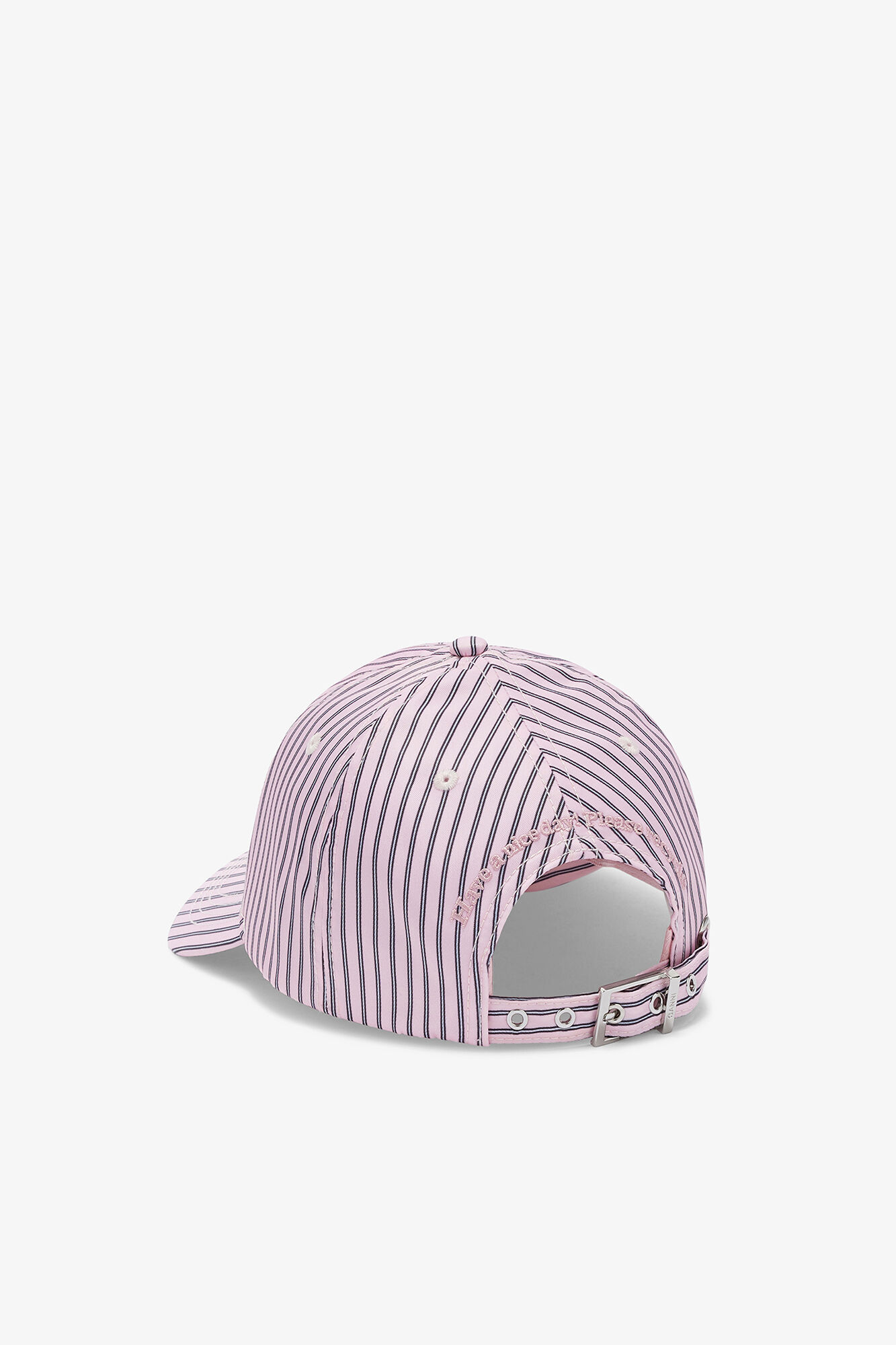 Printed Nylon Cap, Recycled Nylon, in colour Cameo Pink - 2 - GANNI