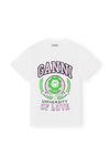 Flower University Of Love T-shirt, Cotton, in colour Bright White - 1 - GANNI