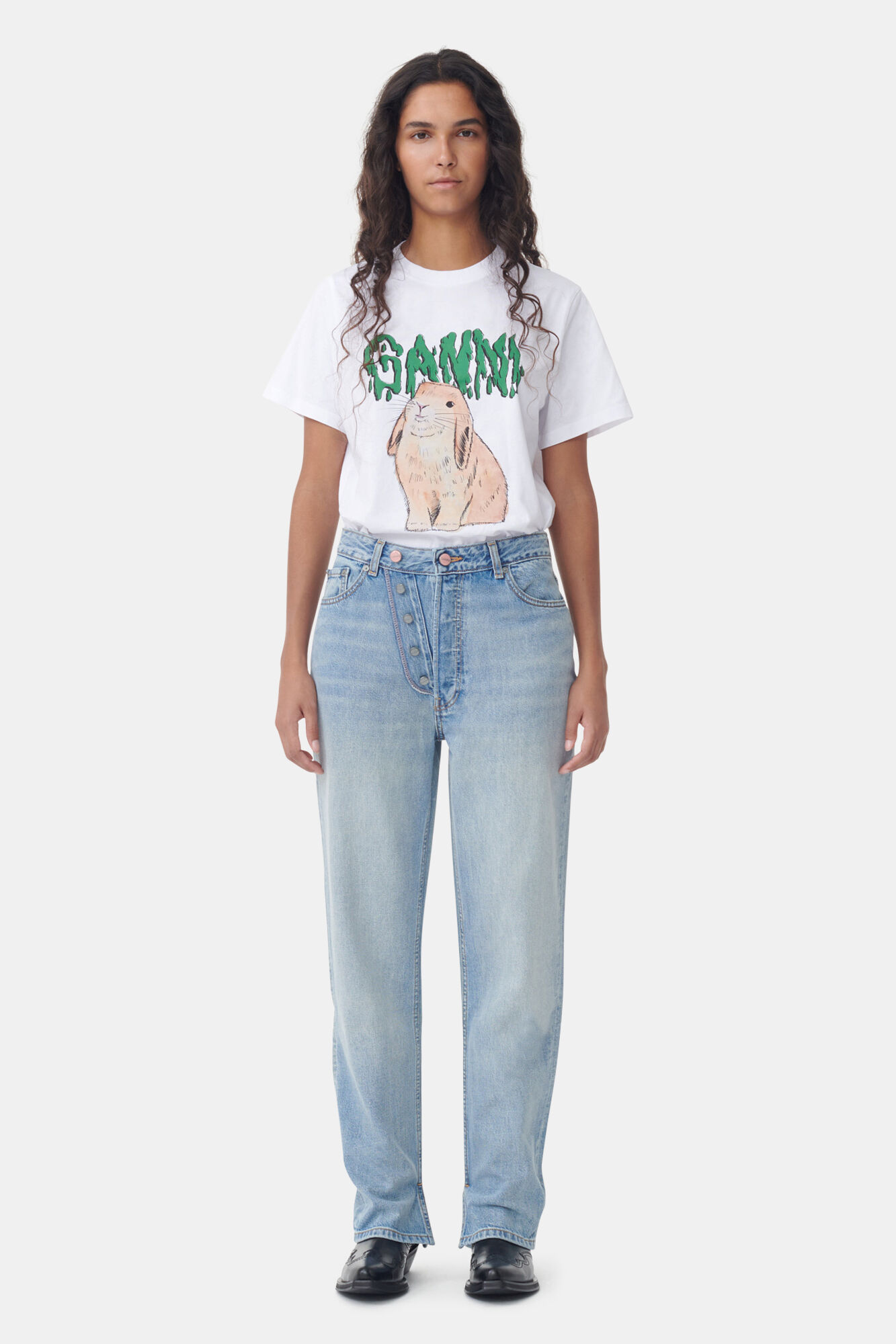 【１着でも送料無料】 Light Blue Vintage Light Blue Vintage Figni Jeans | GANNI US パンツ