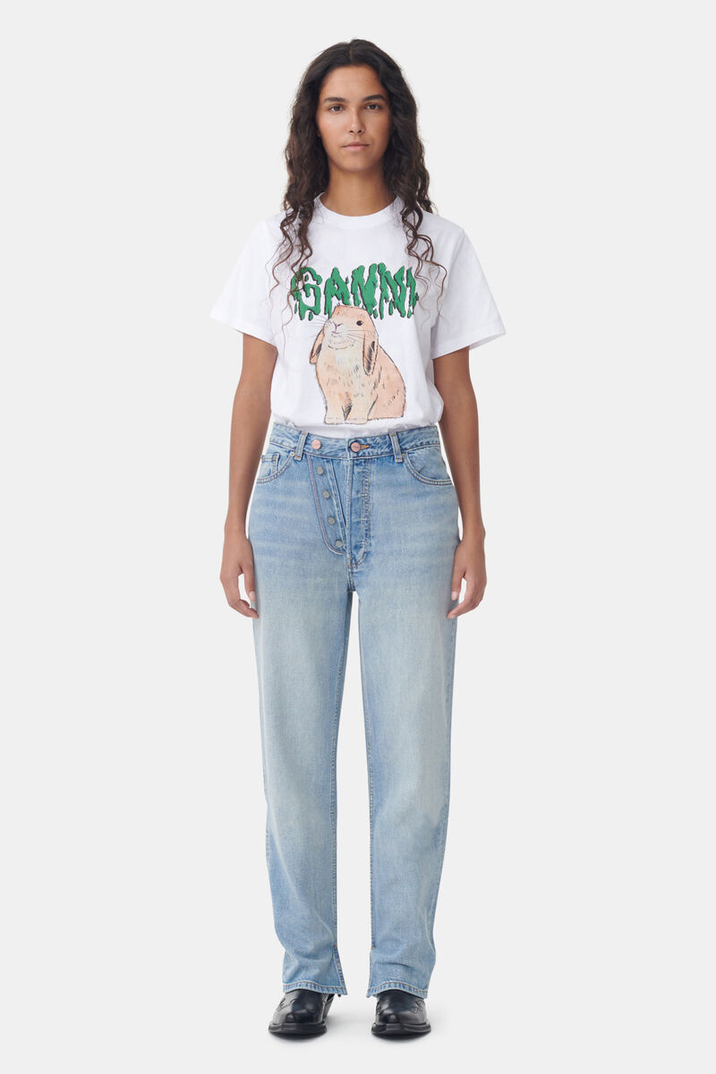Light Blue Vintage Light Blue Vintage Figni Jeans | GANNI US