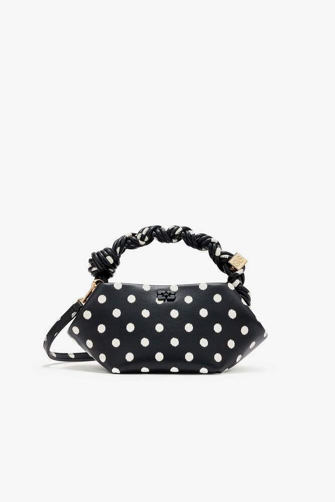 Polka-Dot Mini Bou Bag, Black