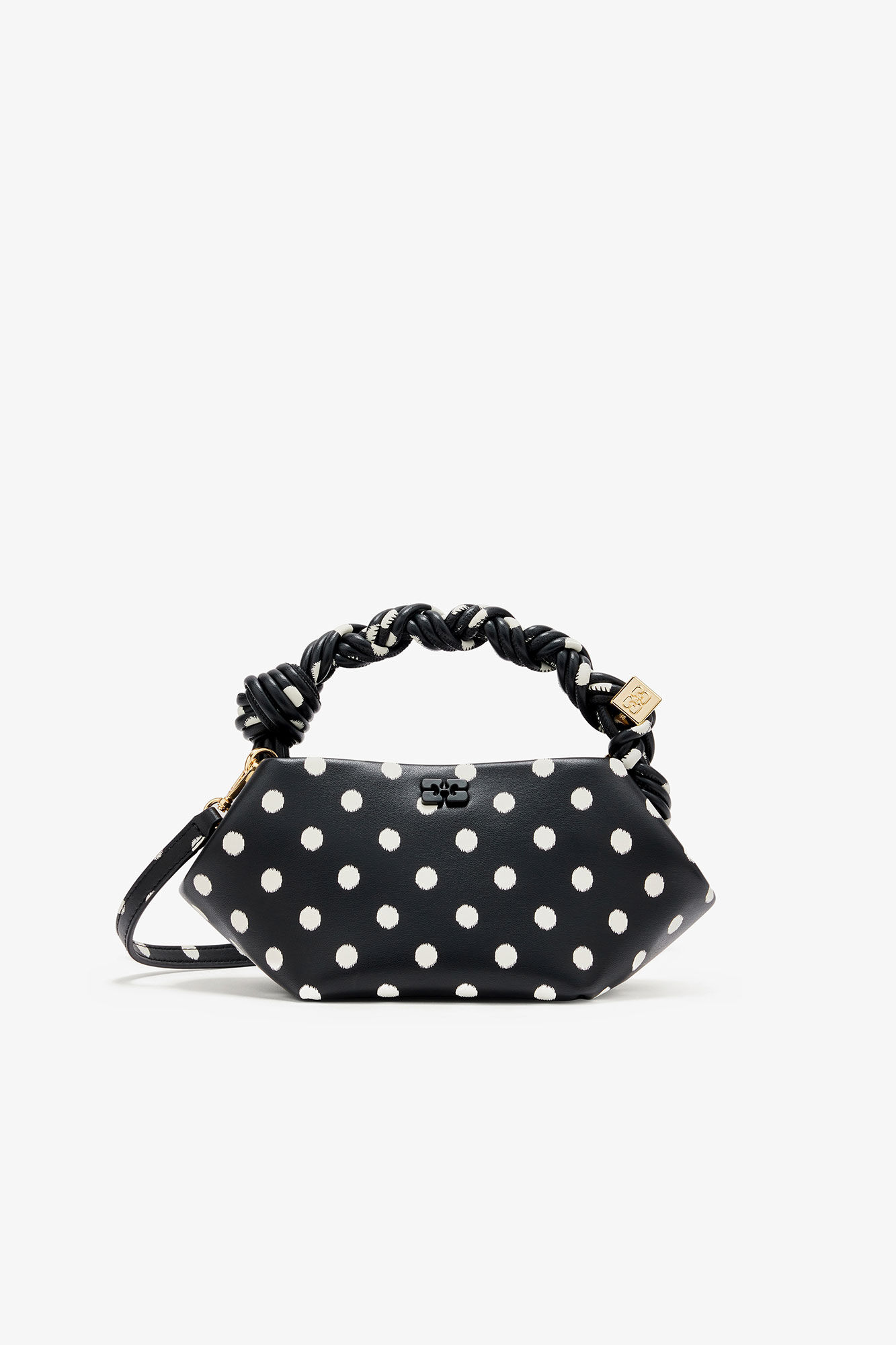 Polka-Dot Mini Bou Bag, in colour Black - 1 - GANNI