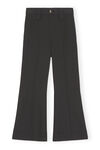 Striped Pants , Elastane, in colour Black - 1 - GANNI
