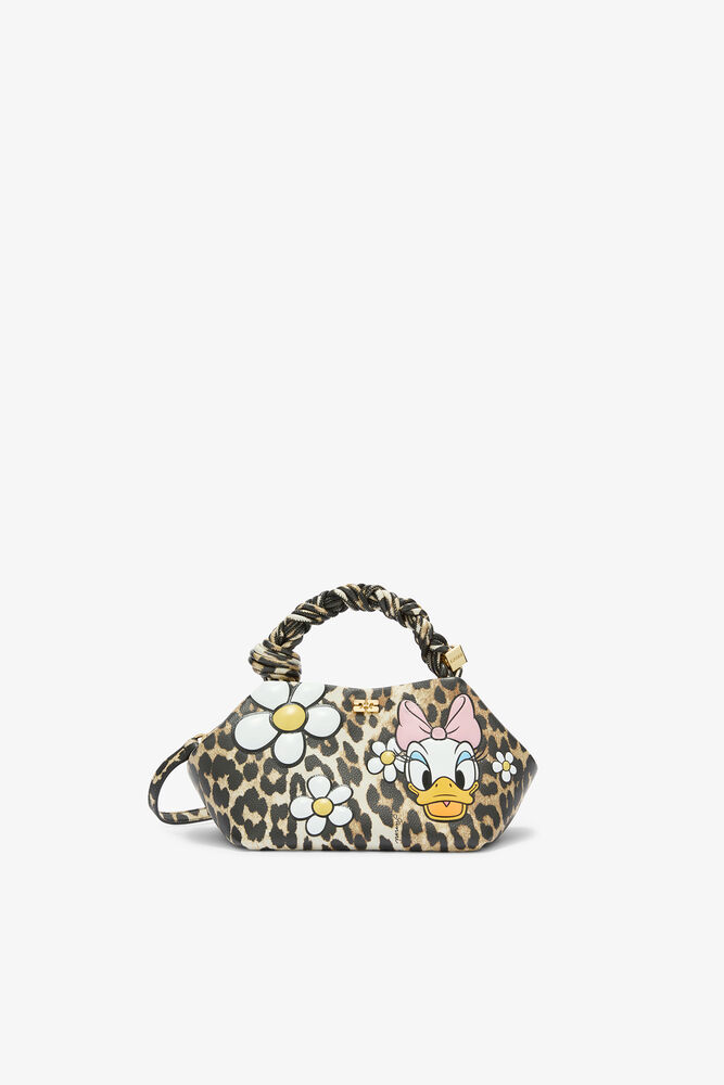 Daisy Duck Leopard Small Bou Bag, Almond Milk