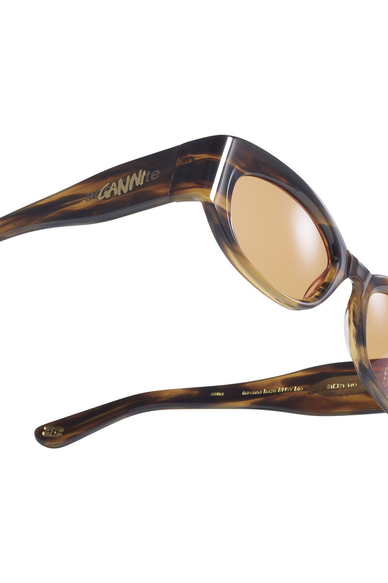 GANNI x Ace & Tate Xena Sunglasses, Acetate, in colour Tobacco Brown - 5 - GANNI