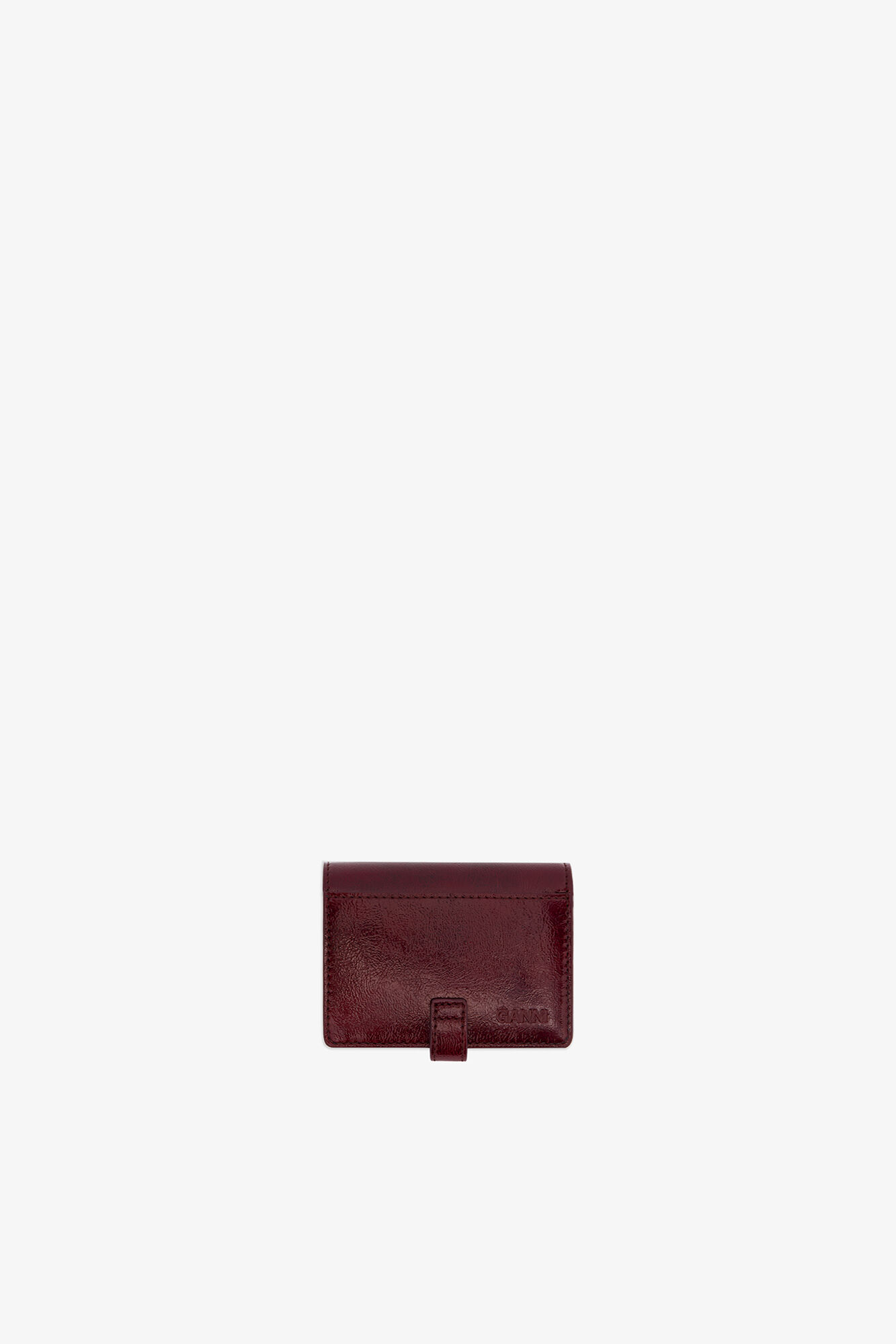Porte-cartes fin rouge Sue, Polyester, in colour Burgundy - 2 - GANNI