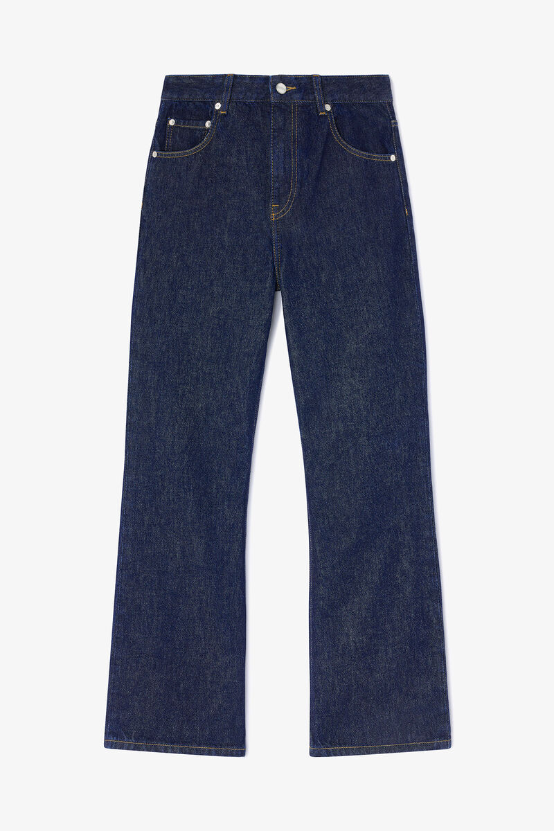 Jean fonc&eacute; Betzy, Organic Cotton, in colour Rinse - 1 - GANNI