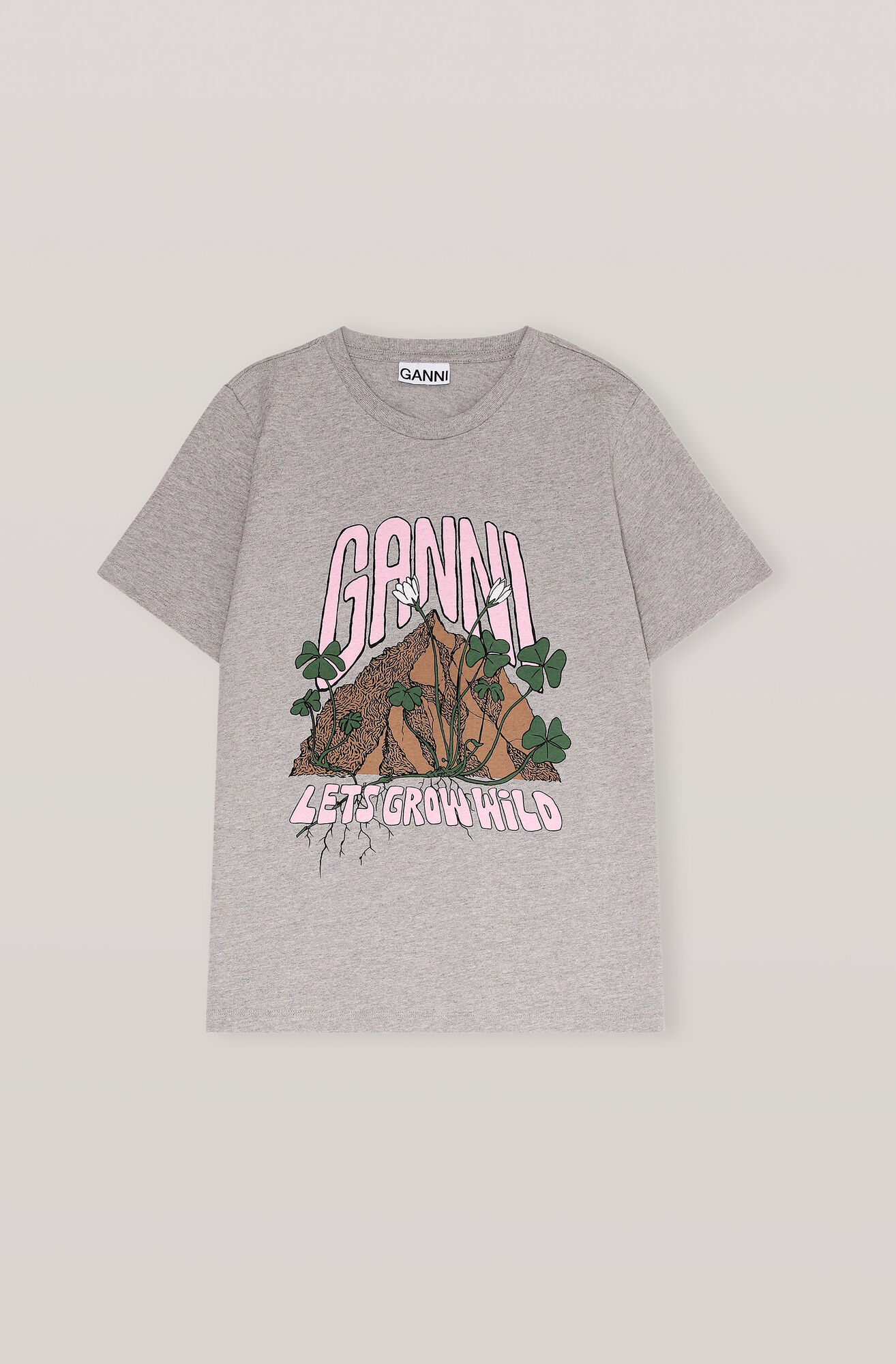 Ganni Us Jersey Mix T Shirt Mountain Clover 105 00 Usd Shop Your New Jersey Mix T Shirt Mountain Clover At Ganni Com