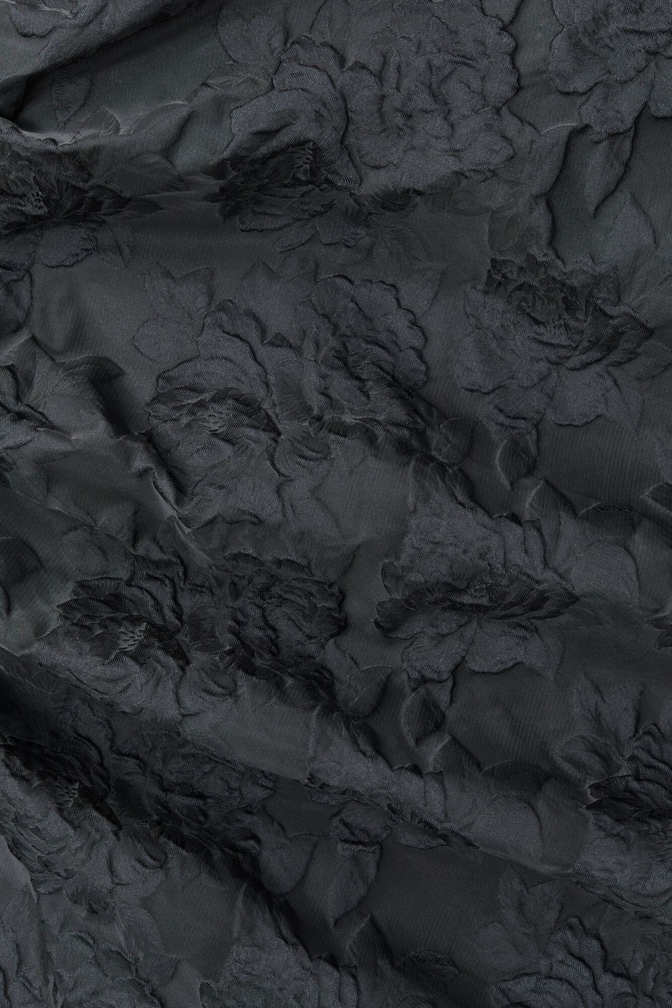 Black Botanical Jacquard Stroptop, Polyamide, in colour Black - 5 - GANNI