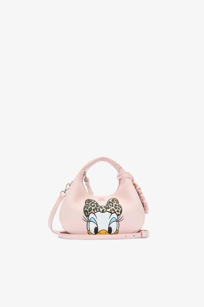Daisy Duck Mini Hobo Bag in Pink, Chalk Pink