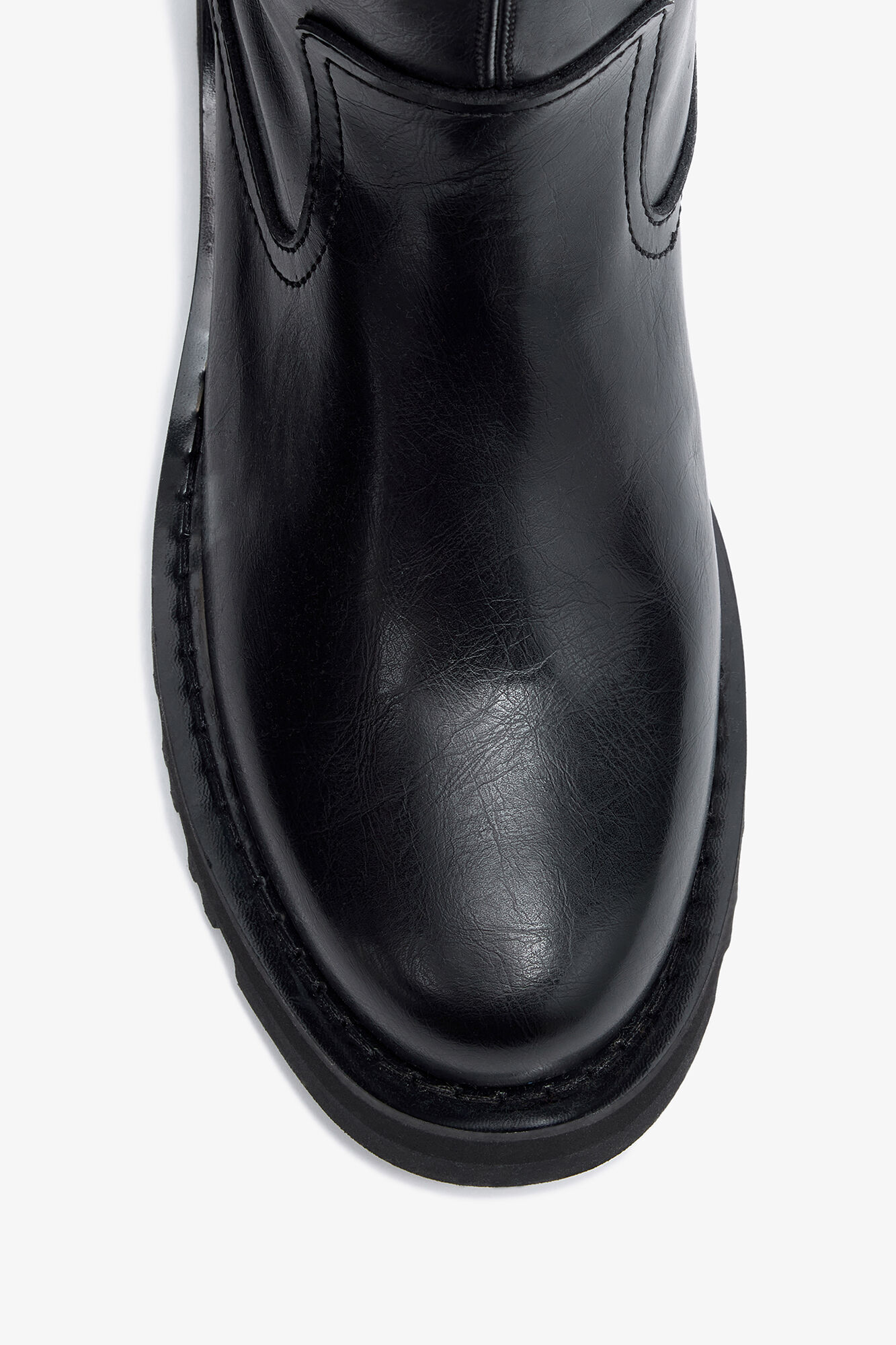 High Boots in Black Oleatex, Oleatex&trade;, in colour Black - 3 - GANNI