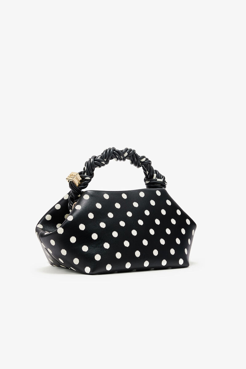 Polka-Dot Small Bou Bag, in colour Black - 2 - GANNI