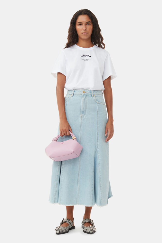 Light Pink Small GANNI Bou Bag, Pink Nectar