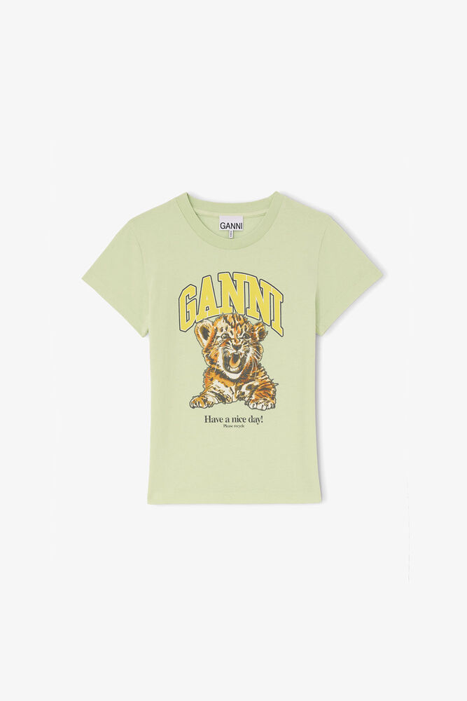 Baby Fit T-shirt with Tiger, Seedling