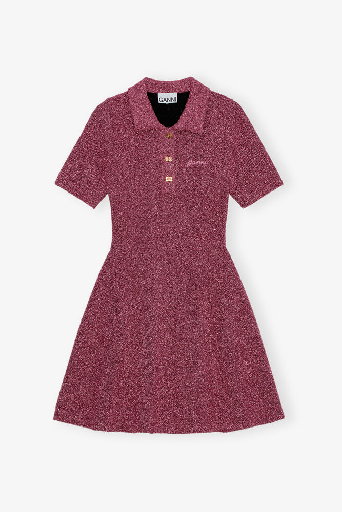 Pink Sparkle Mini Dress, Corsage