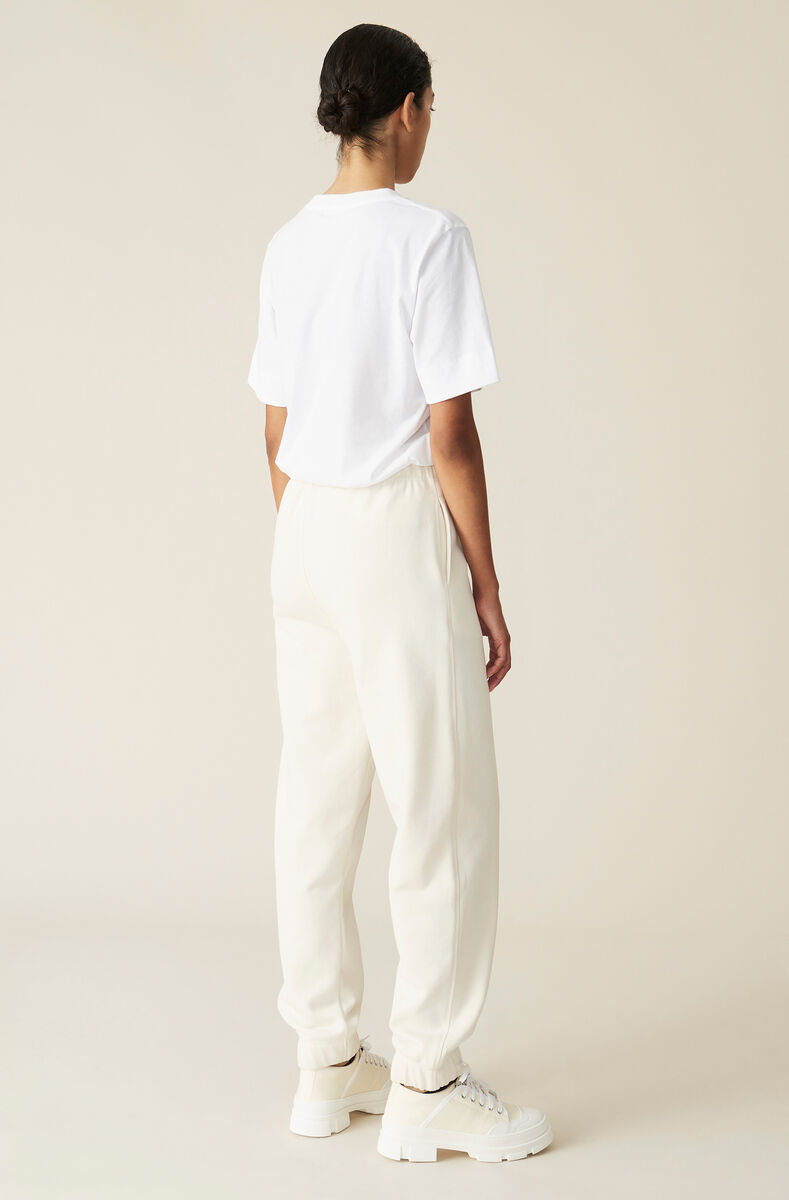 Ganni Software Lightweight Long-sleeve Tee, Cotton, in colour White - 3 - GANNI