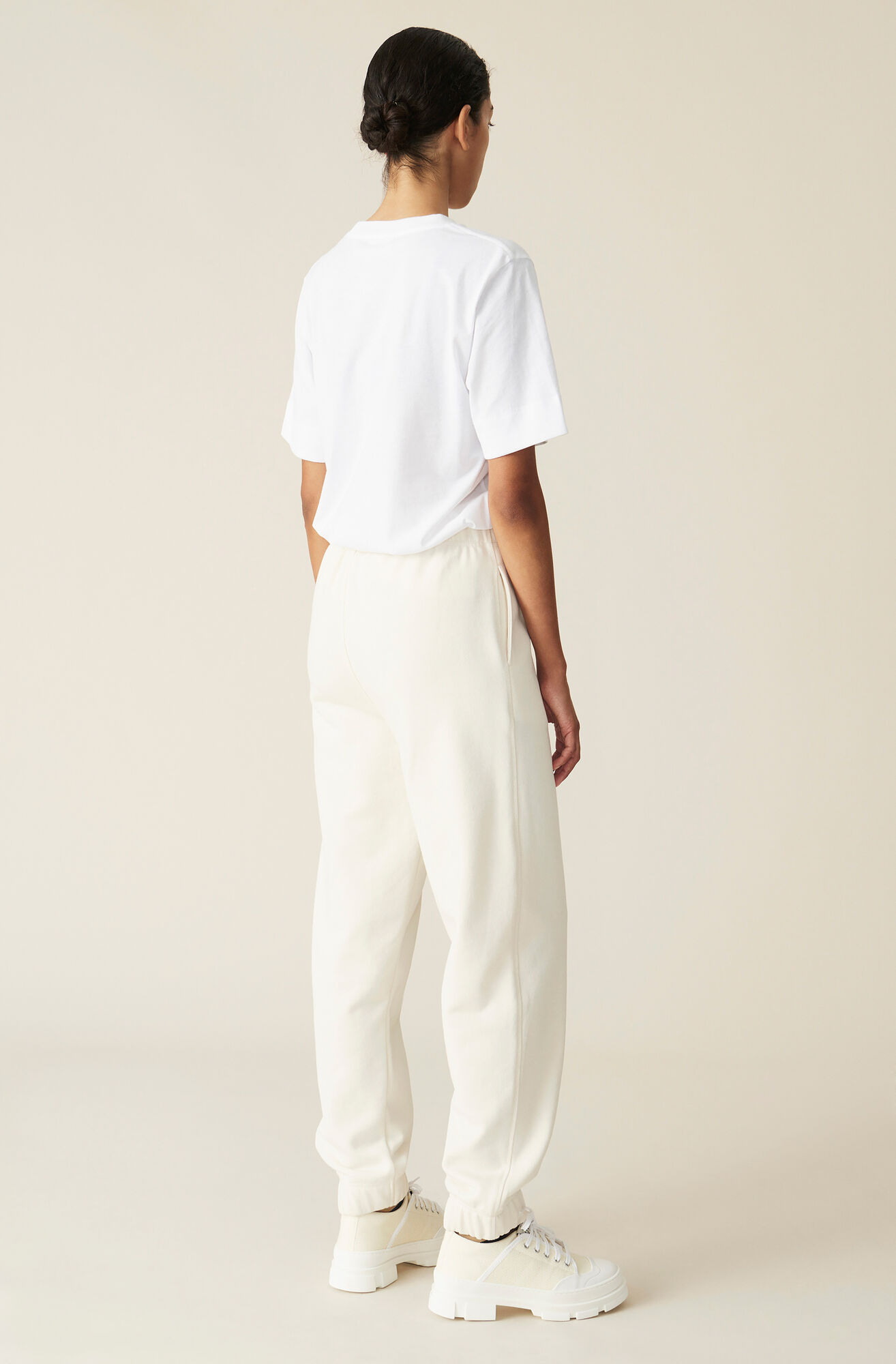 Thin Software Jersey T-shirt, Cotton, in colour White - 3 - GANNI
