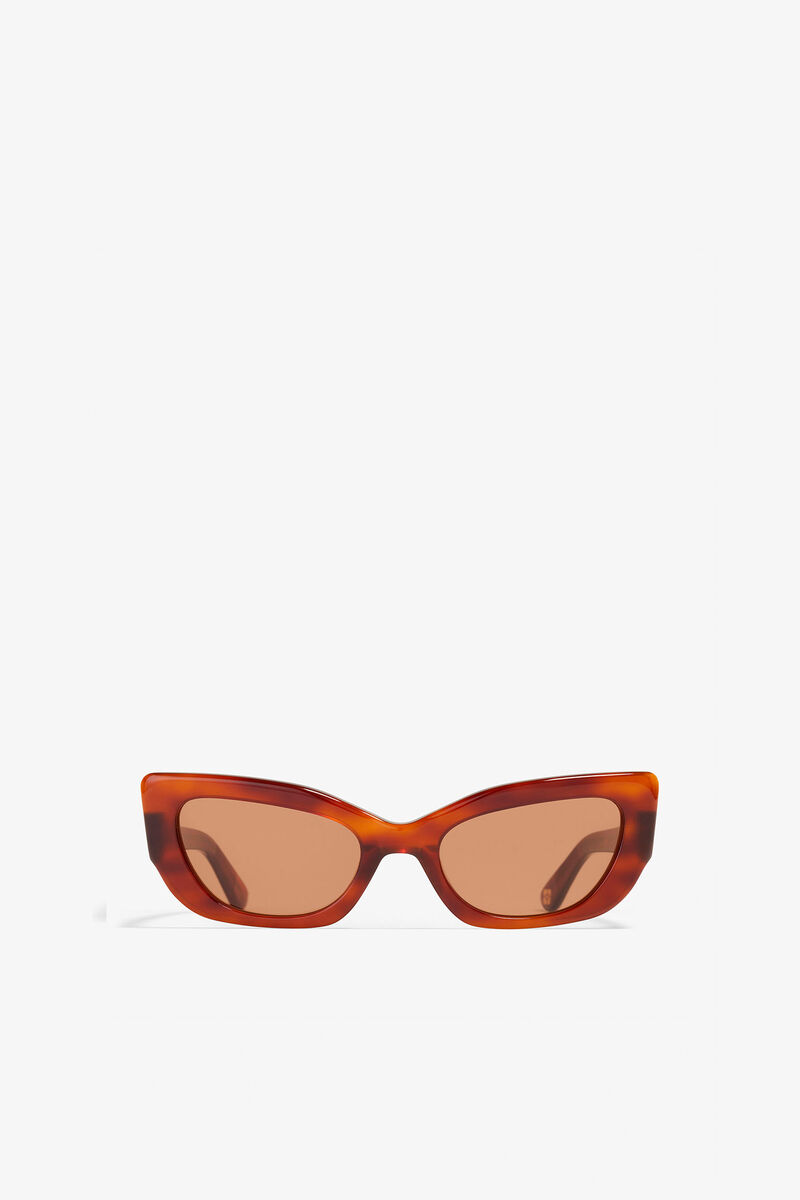 GANNI x Ace & Tate Tiger's Eye Sadie Sunglasses, Acetate, in colour Tiger's Eye - 3 - GANNI