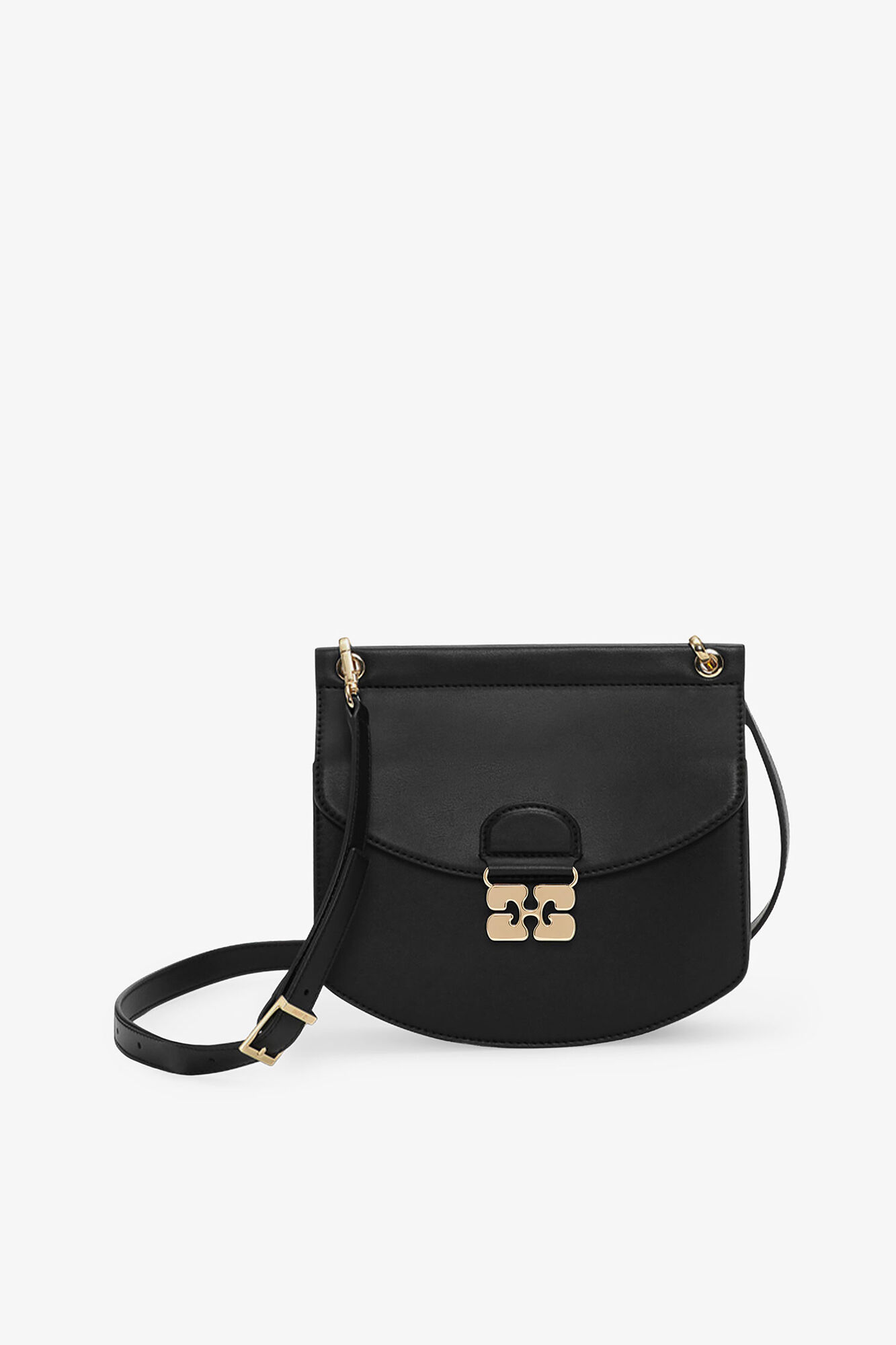 Black Black Small Apo-G Bag | GANNI US