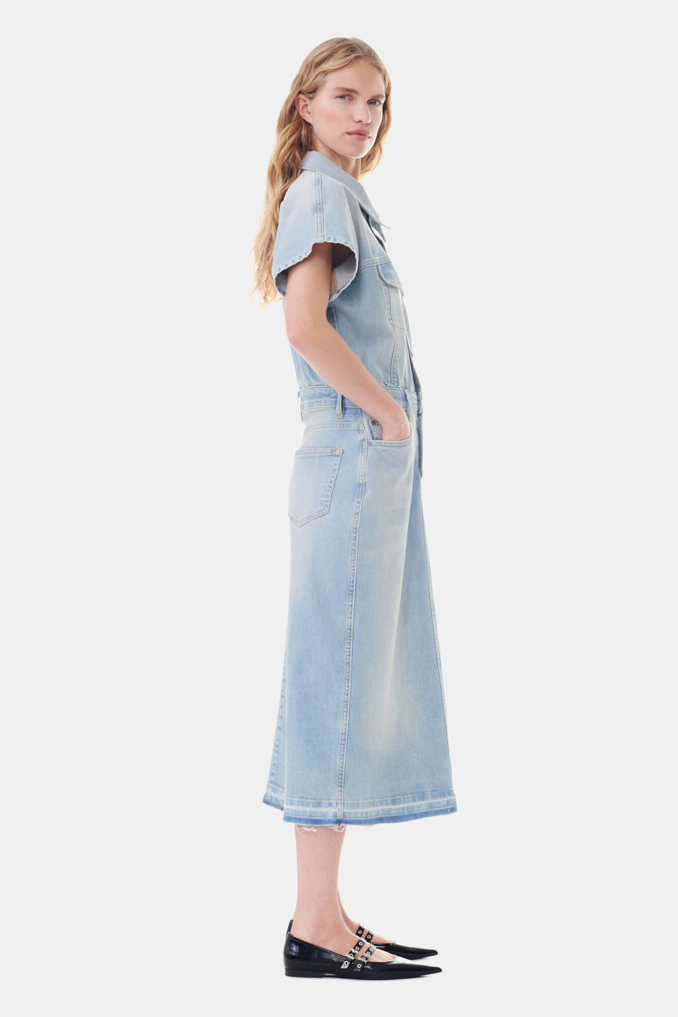 Tani Midi Dress - Blue