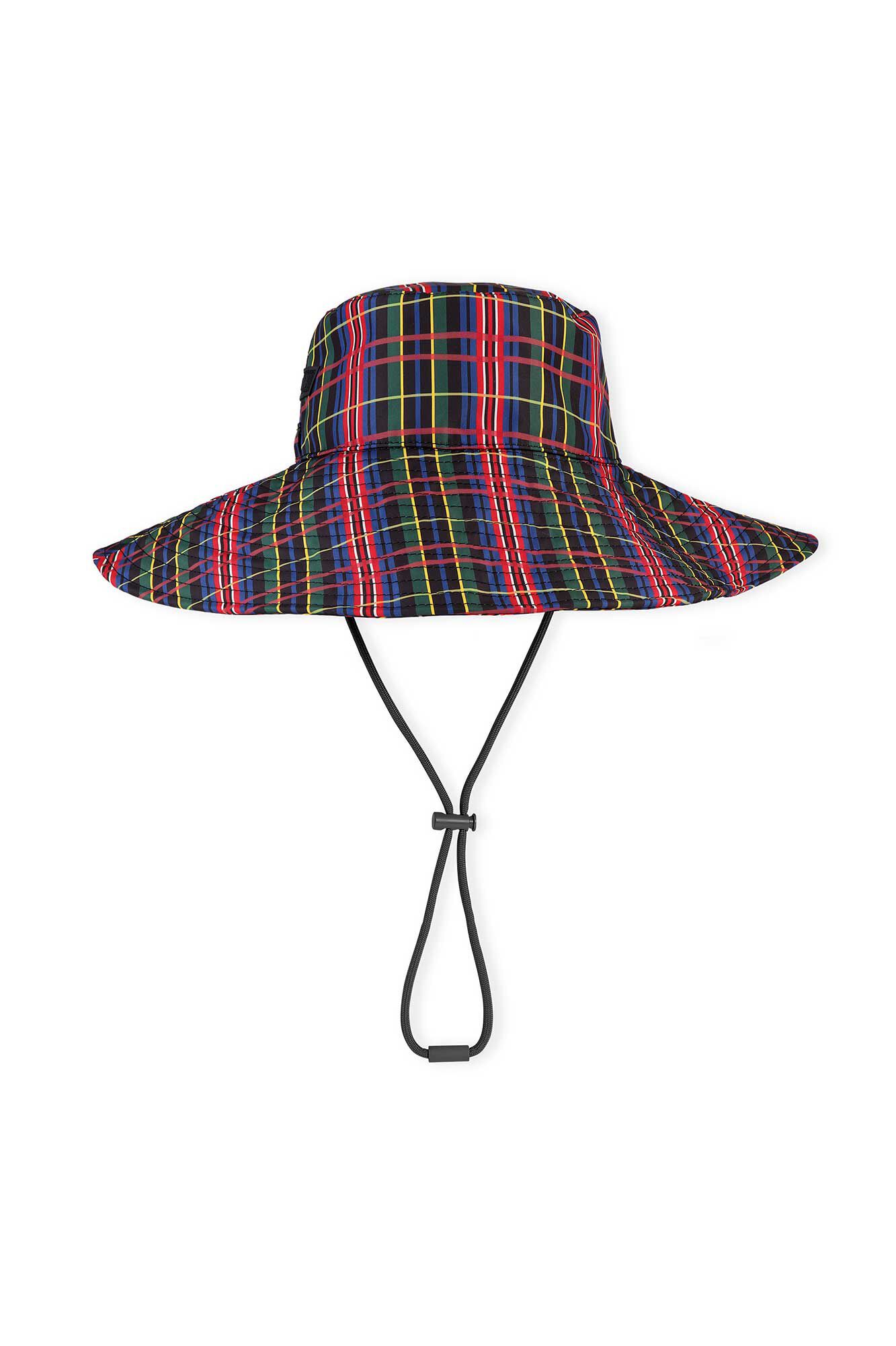 Seasonal Recycled Tech Bucket Hat, Polyester, in colour Black - 1 - GANNI