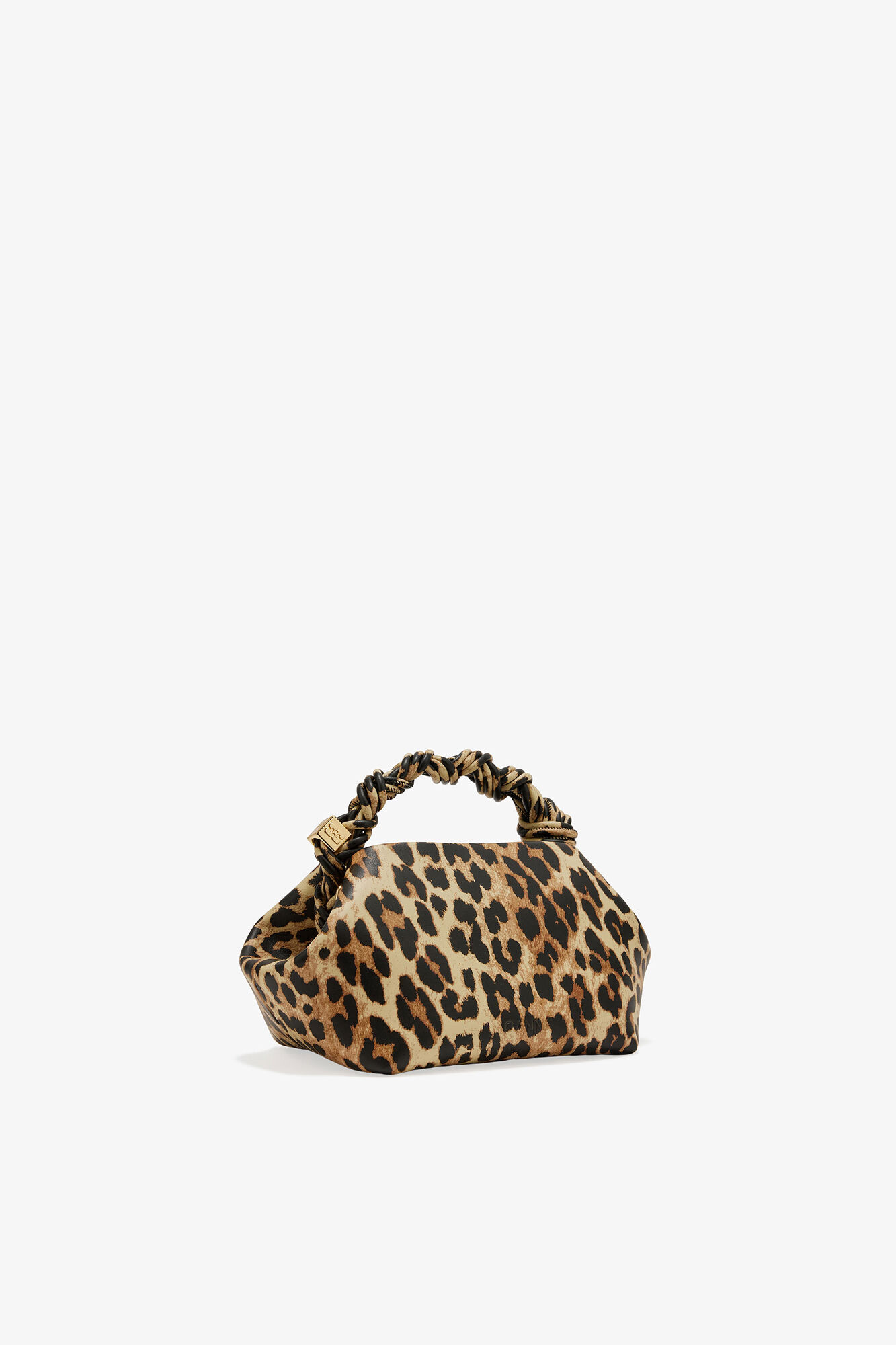 Leopard Small Bou Bag, Recycled Leather, in colour Leopard - 2 - GANNI